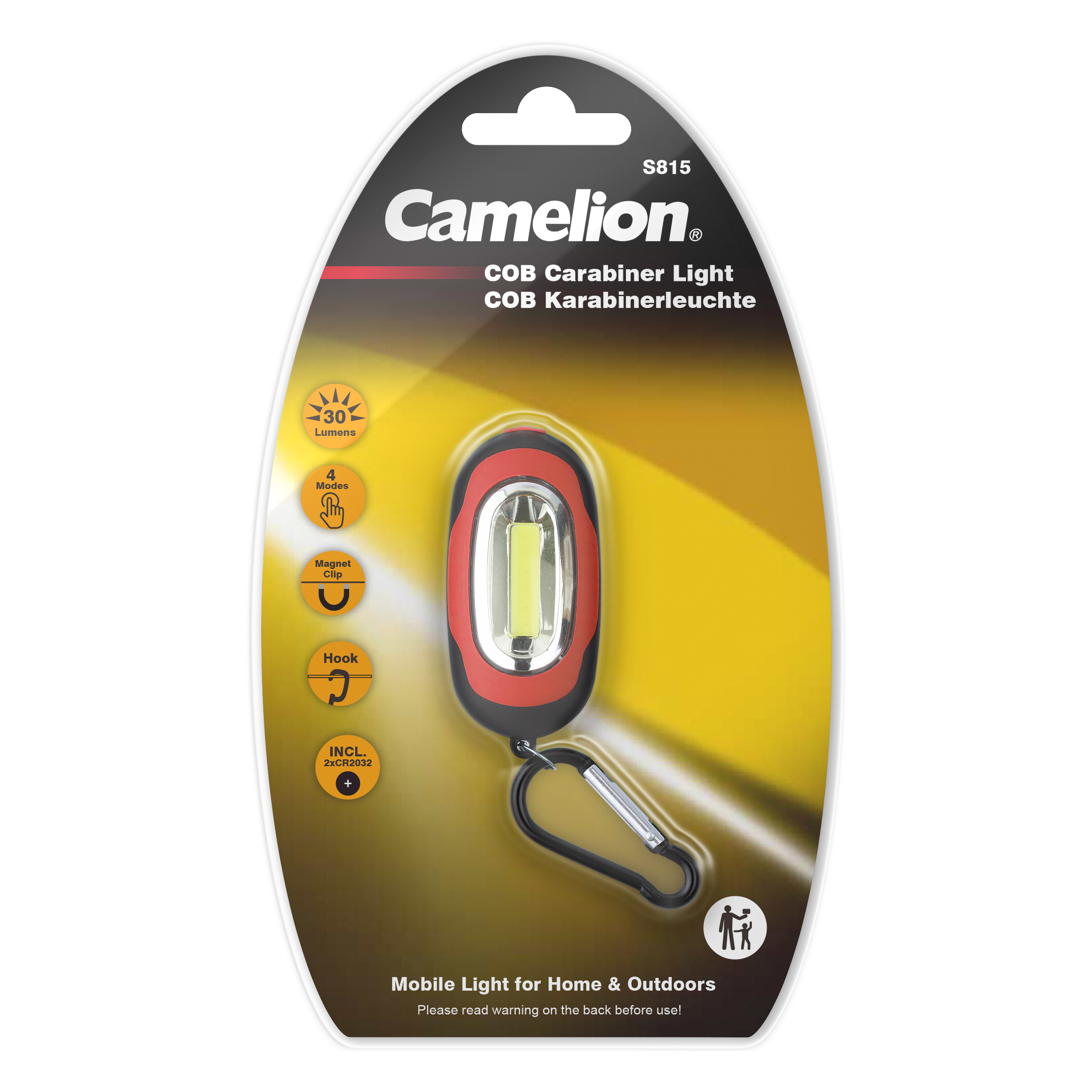 camelion-s815-db-cob-karabinerlampe-mit-3-lichtmodi image 2