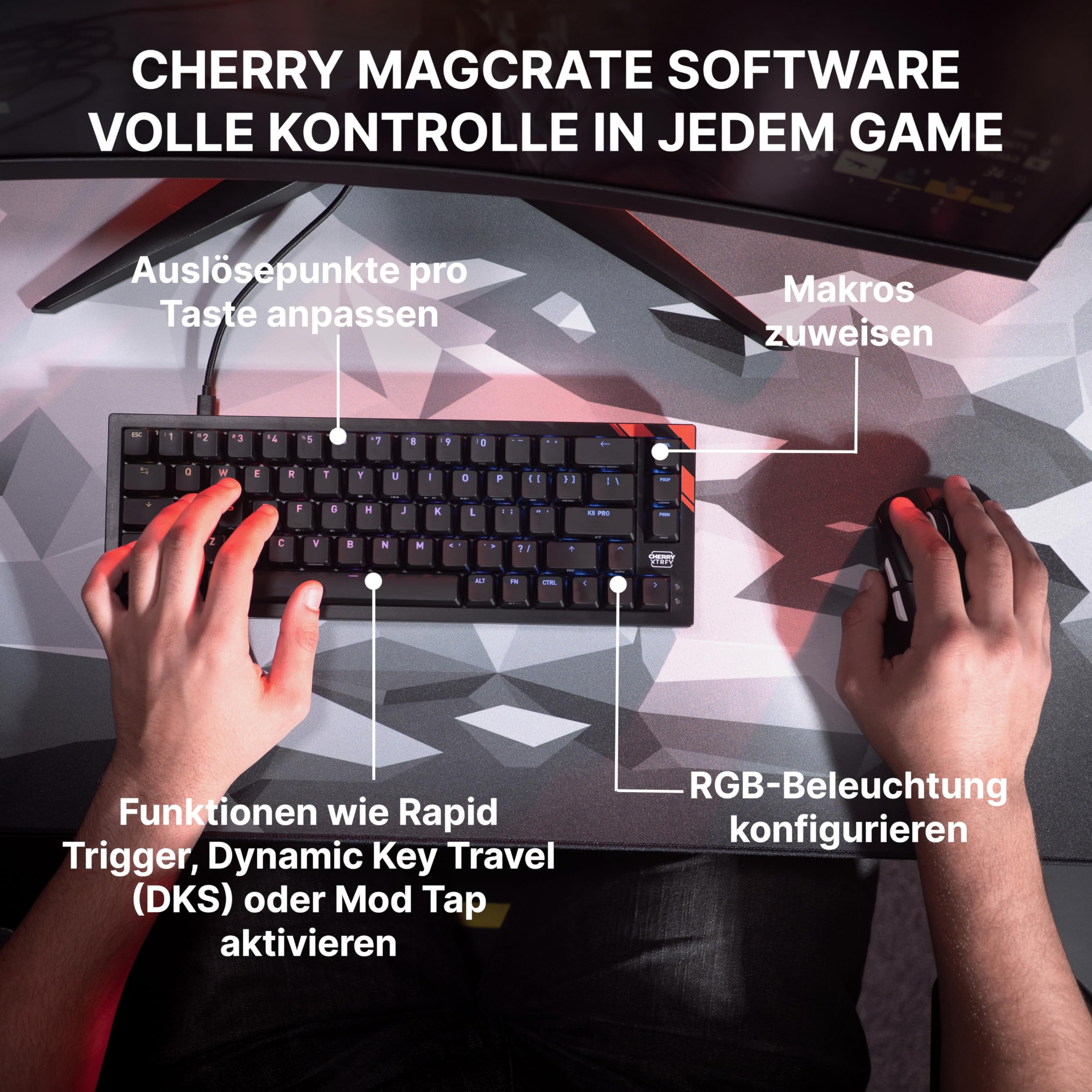 cherry-k5-pro-tmr-compact-gaming-tastatur-qwertz-schwarz image 5