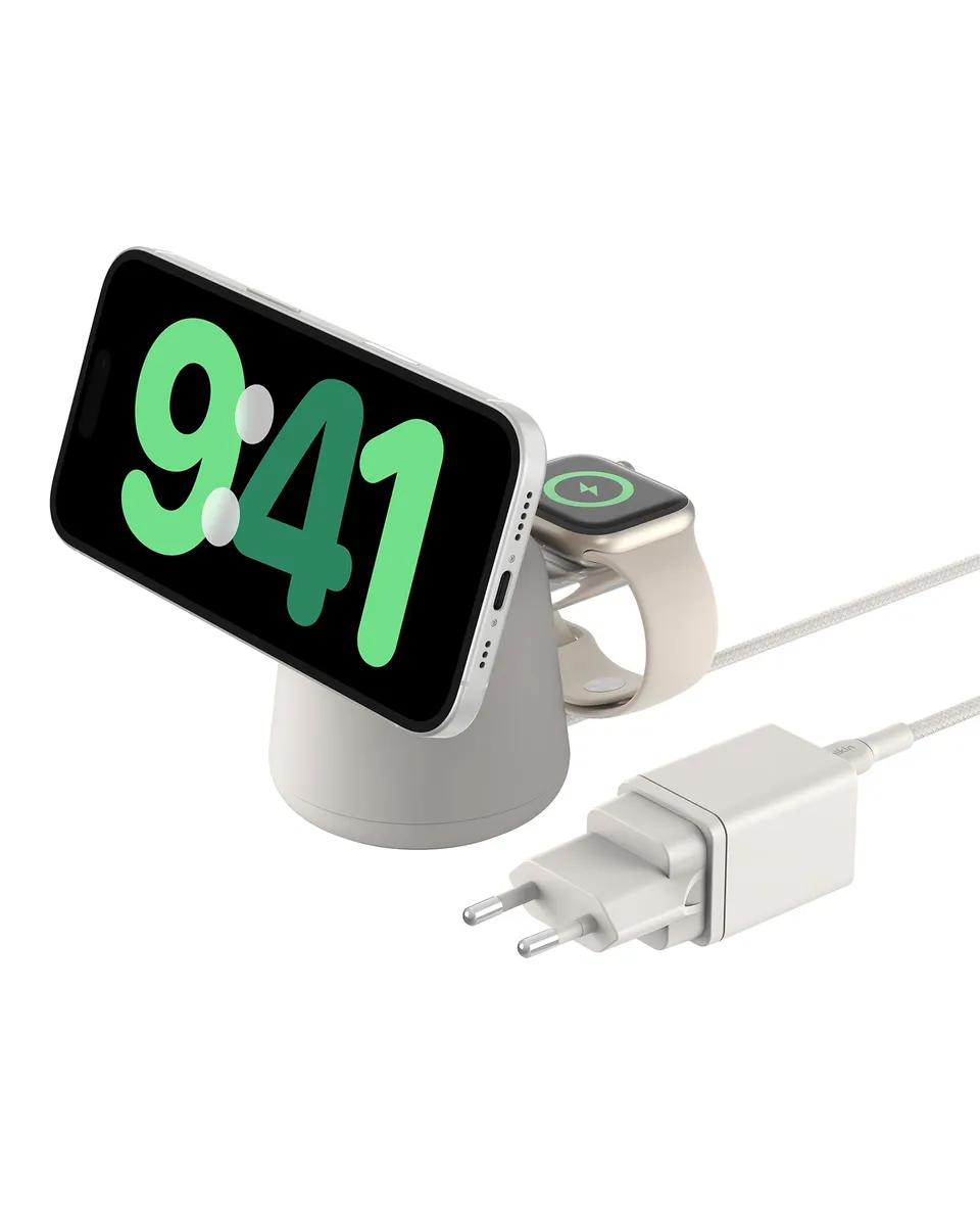 belkin-boostcharge-pro-2-in-1-ladestation-magsafe-15w-schwarz image 1