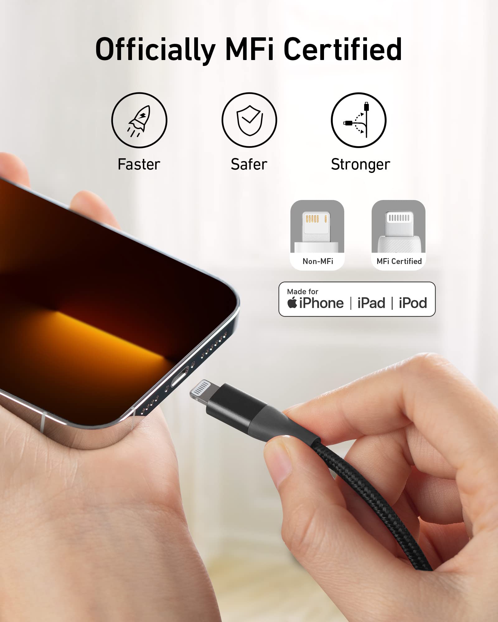 anker-551-usb-a-auf-lightning-kabel-3m-nylon-mfi-schwarz image 3