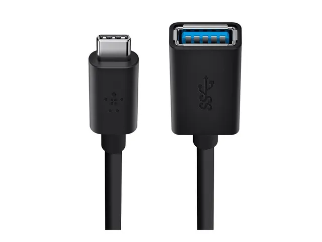 belkin-usb-c-auf-usb-a-adapter-usb-3-1-5-gbit-s-1-5a-schwarz image 1