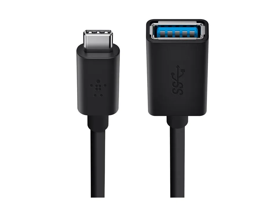 belkin-usb-c-auf-usb-a-adapter-usb-3-1-5-gbit-s-1-5a-schwarz image 1