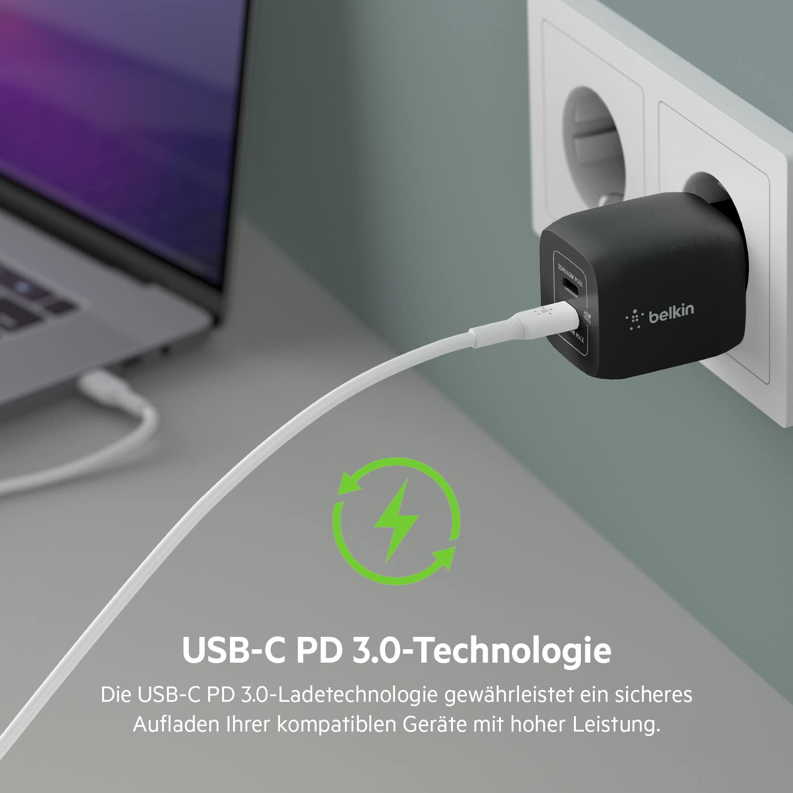 belkin-boostcharge-pro-45w-gan-usb-c-ladeger-t-2-port-pd-3-0 image 7