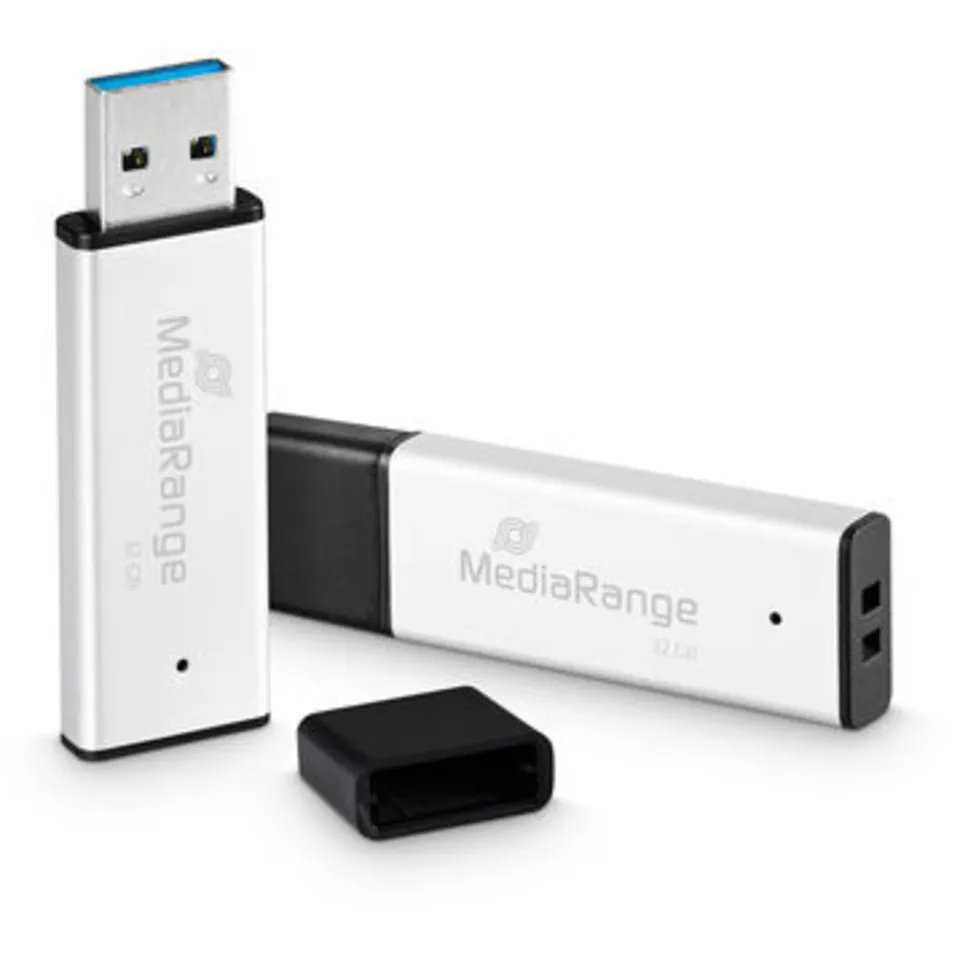 mediarange-usb-stick-usb-3-2-gen-1-32gb-high-performance-silber image 1