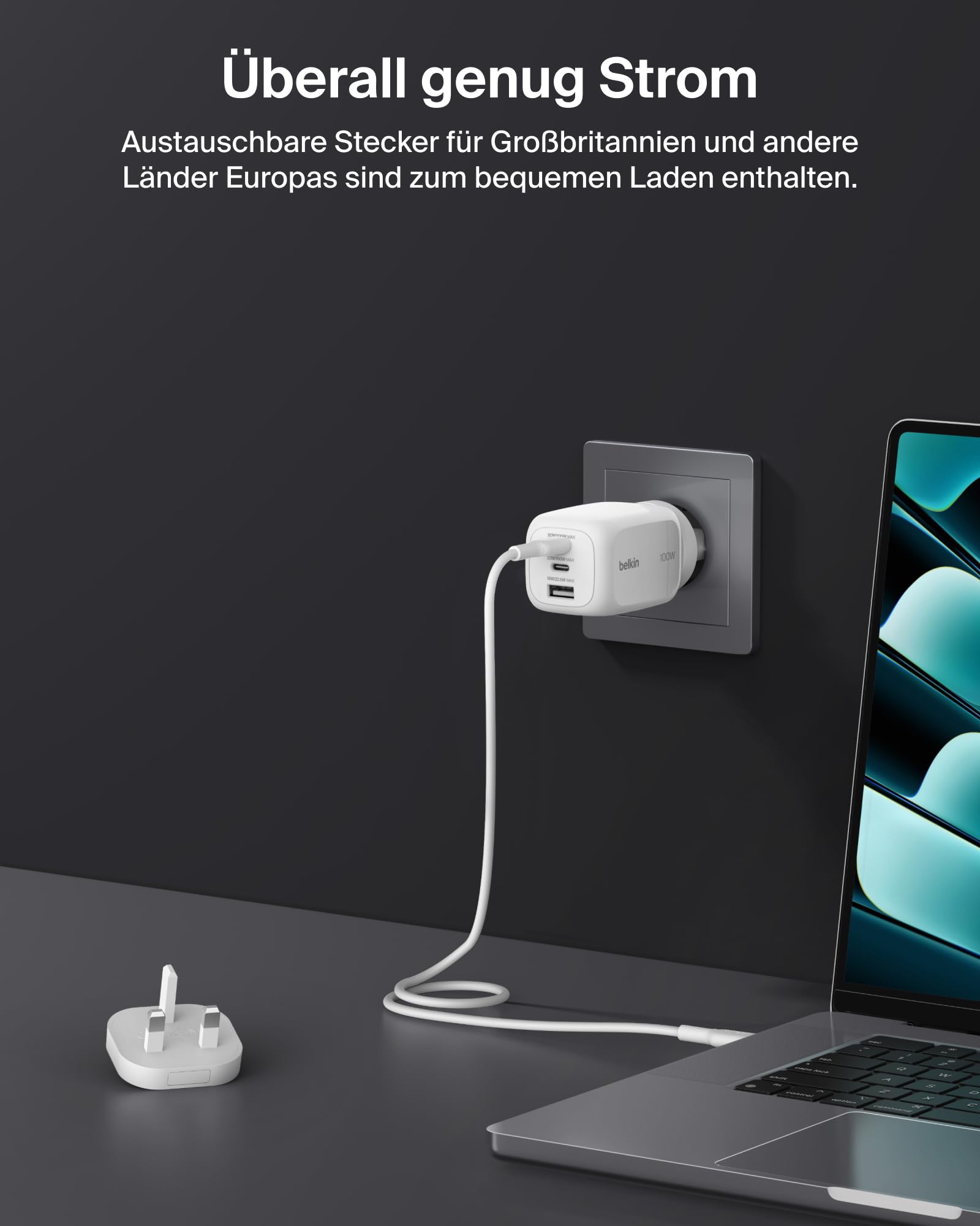 belkin-100w-gan-usb-c-ladeger-t-3-port-mit-reisestecker-wei image 3