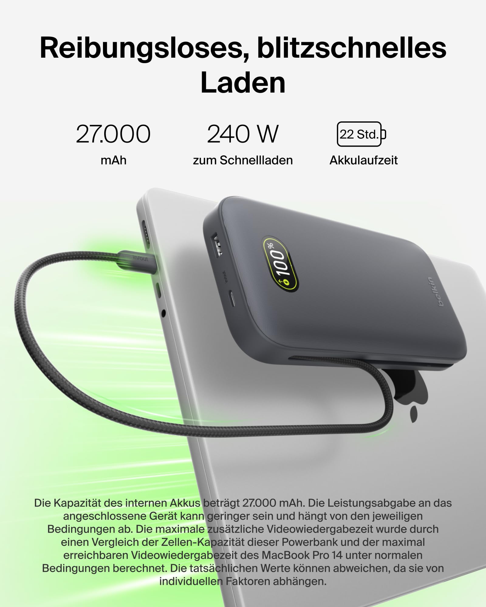 belkin-ultracharge-pro-powerbank-27000mah-240w-usb-c-anthrazit image 2