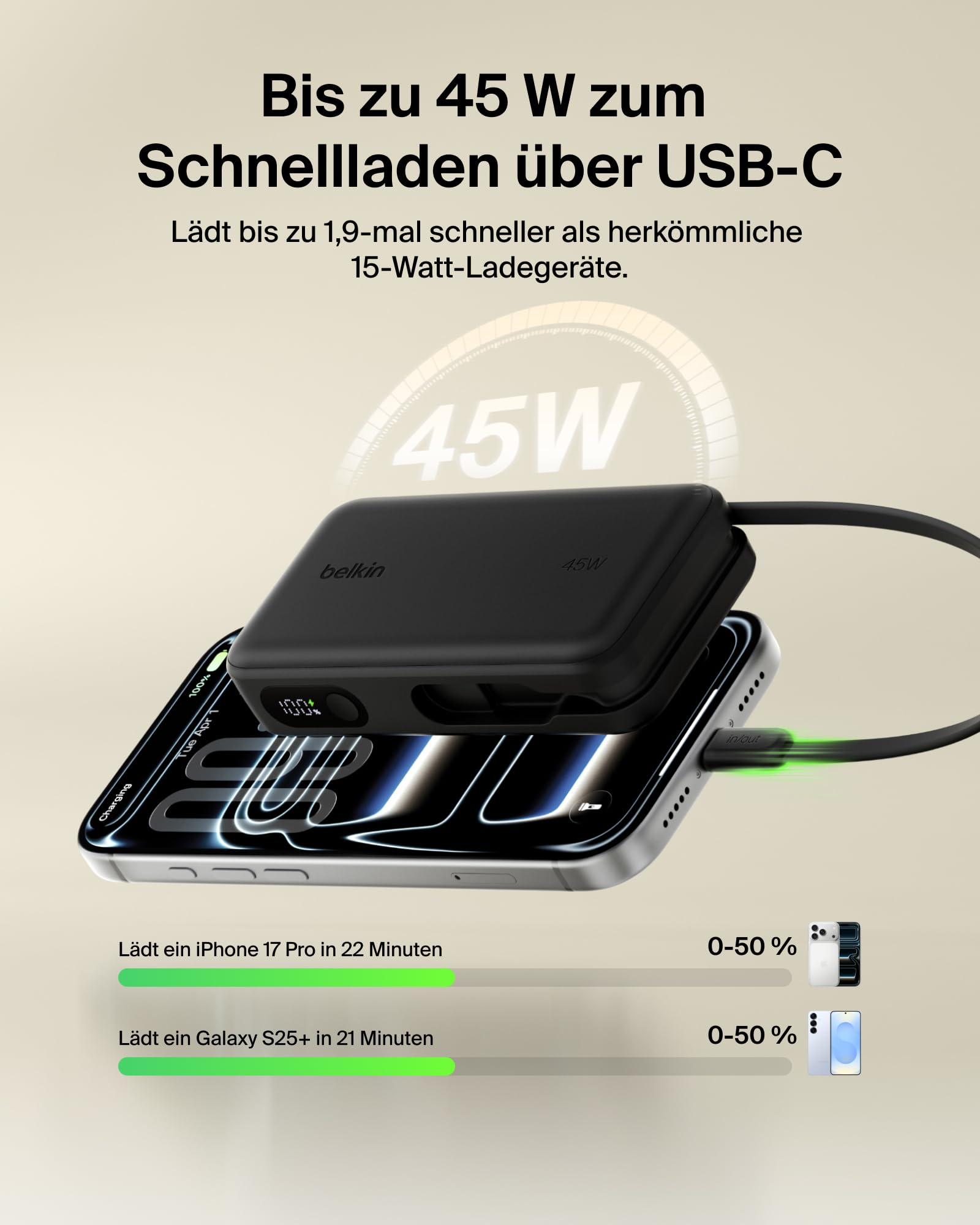 belkin-ultracharge-10000mah-powerbank-45w-mit-integriertem-usb-c-kabel-und-displ image 5