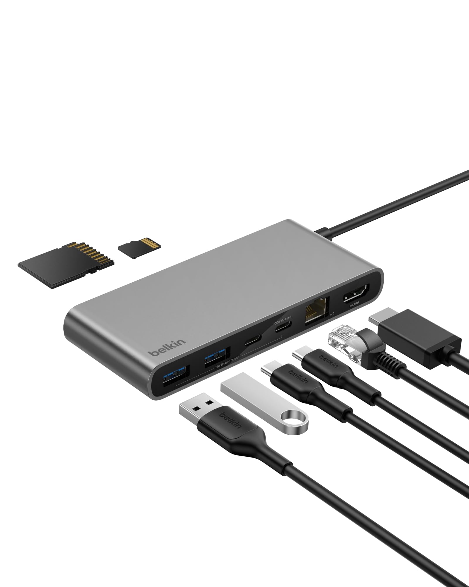 belkin-connect-8-in-1-usb-c-hub-4k-60hz-100w-grau image 1