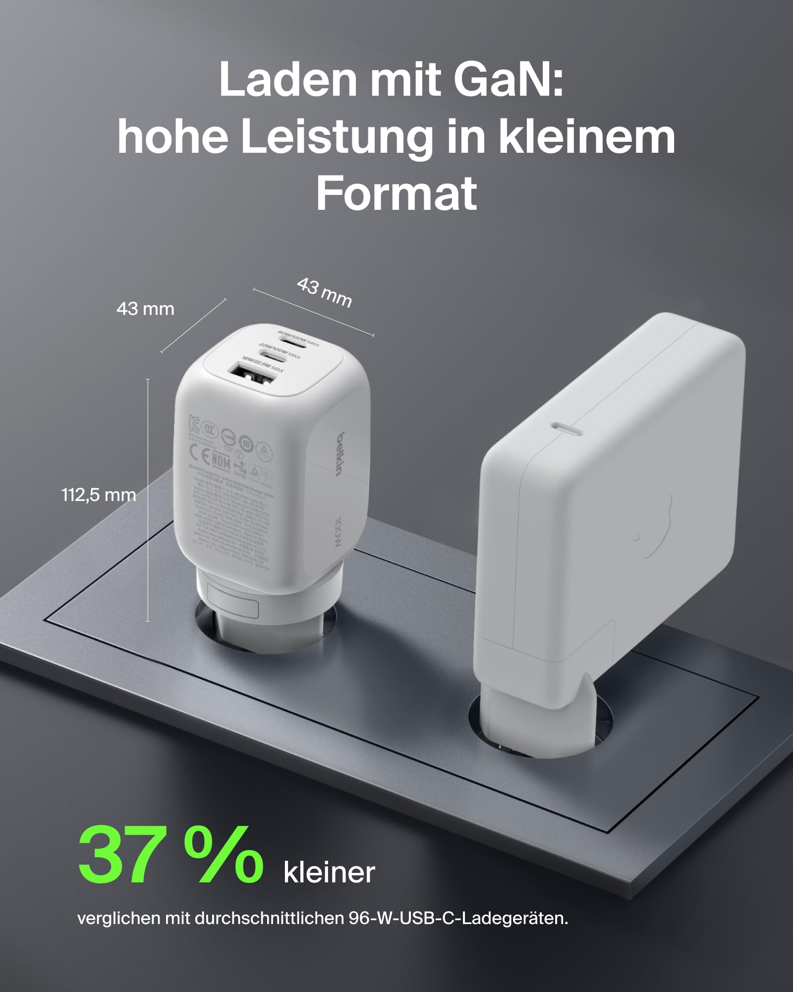 belkin-100w-gan-usb-c-ladeger-t-3-port-mit-reisestecker-wei image 5