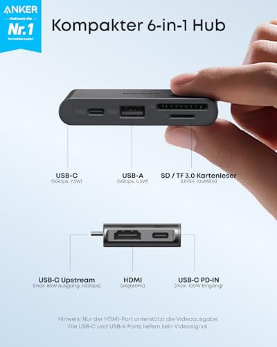 anker-nano-hub-6-in-1-usb-c-mit-85w-pd-und-4k-60hz-hdmi image 8