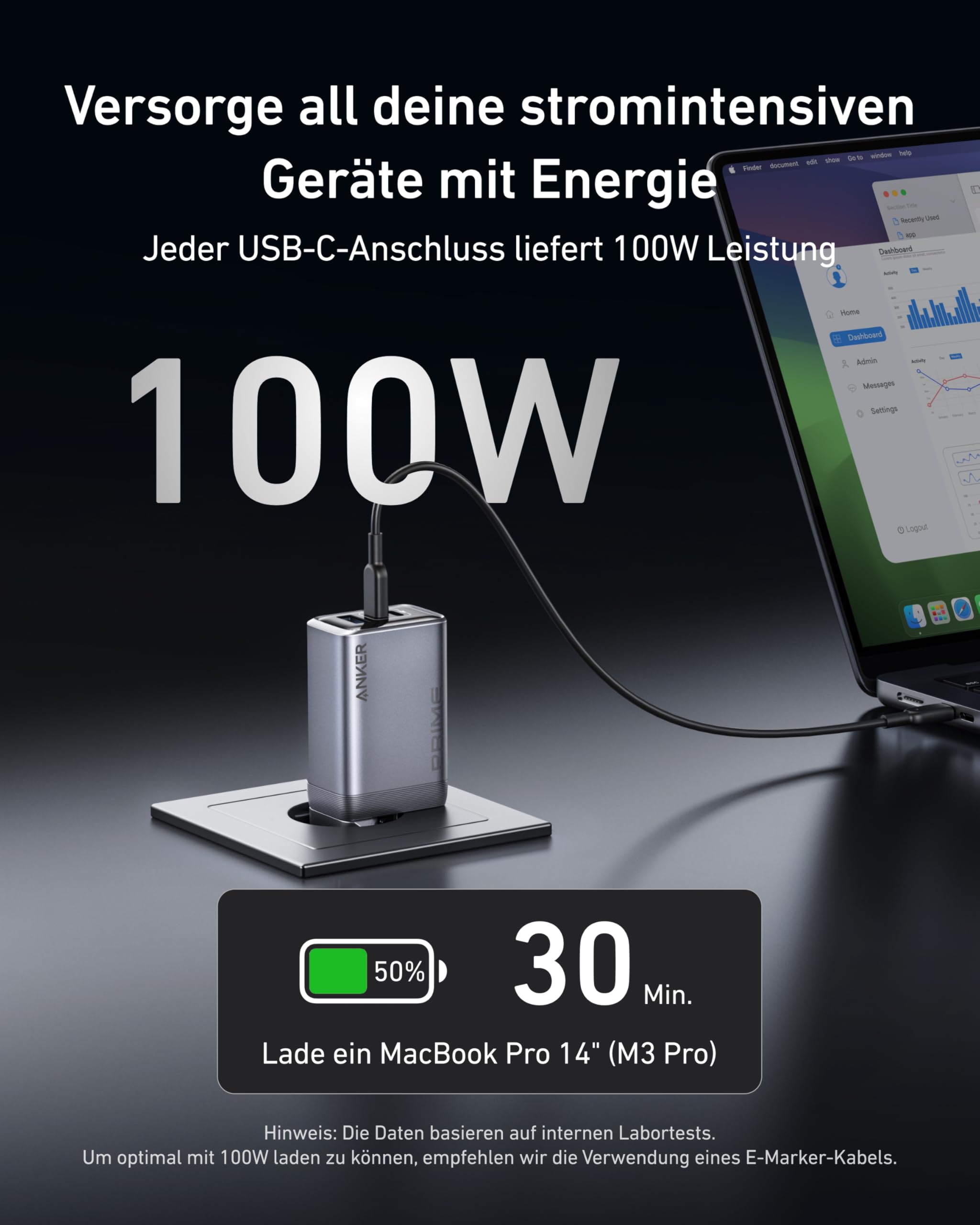 anker-prime-100w-usb-c-gan-ladeger-t-3-port-faltbar image 3