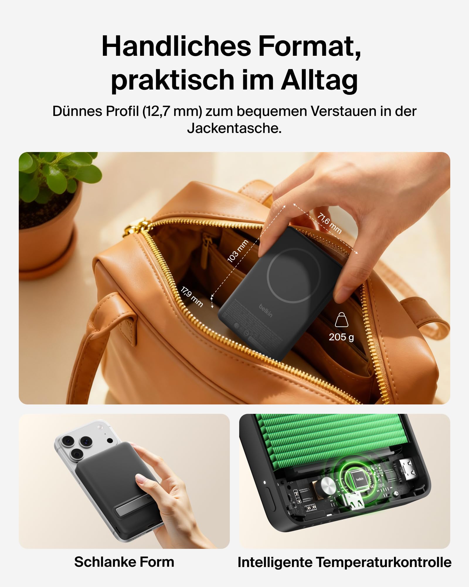 belkin-boostcharge-powerbank-10000mah-magnetisch-qi2-15w-mit-st-nder-schwarz image 3