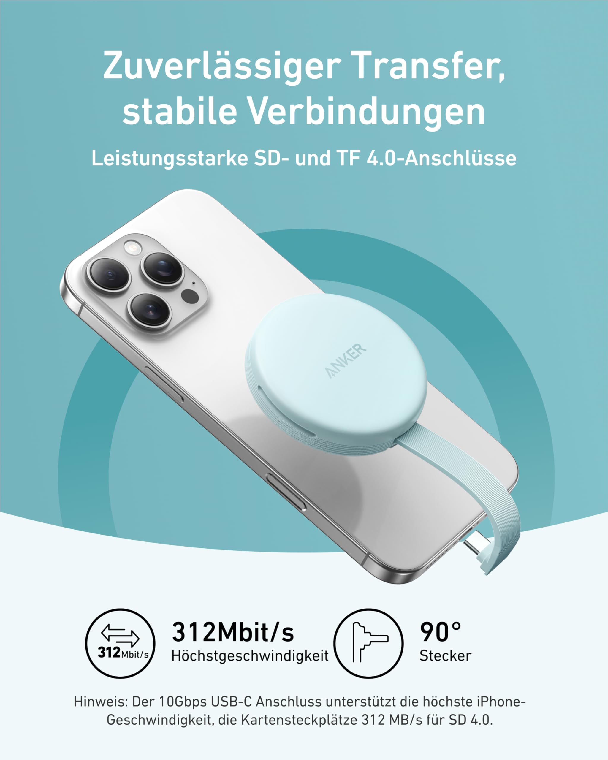 anker-maggo-magnetischer-usb-c-sd-kartenleser-adapter-312-mb-s-42-5w image 3
