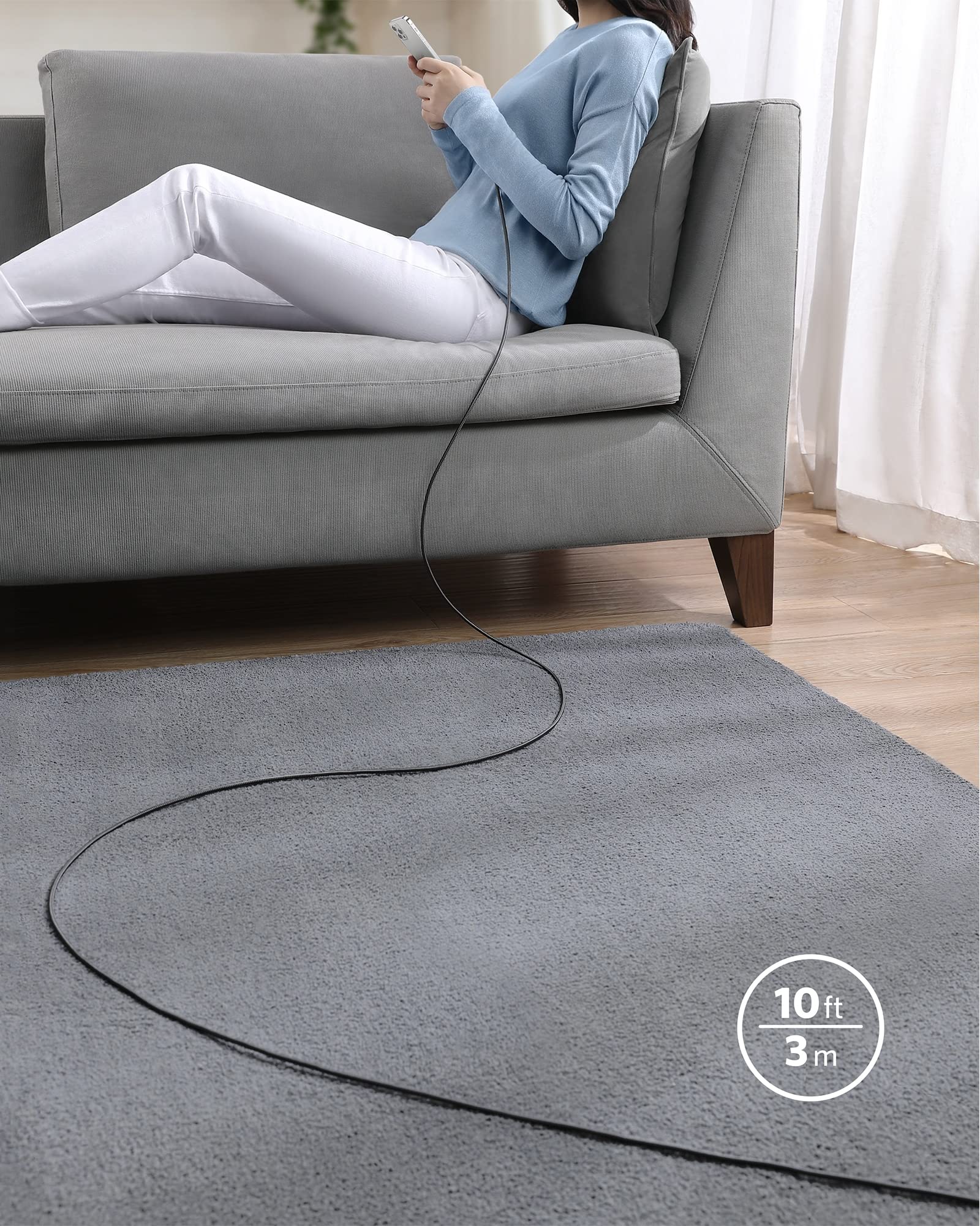 anker-331-usb-c-auf-lightning-kabel-3-m-nylon-mfi-schwarz image 7