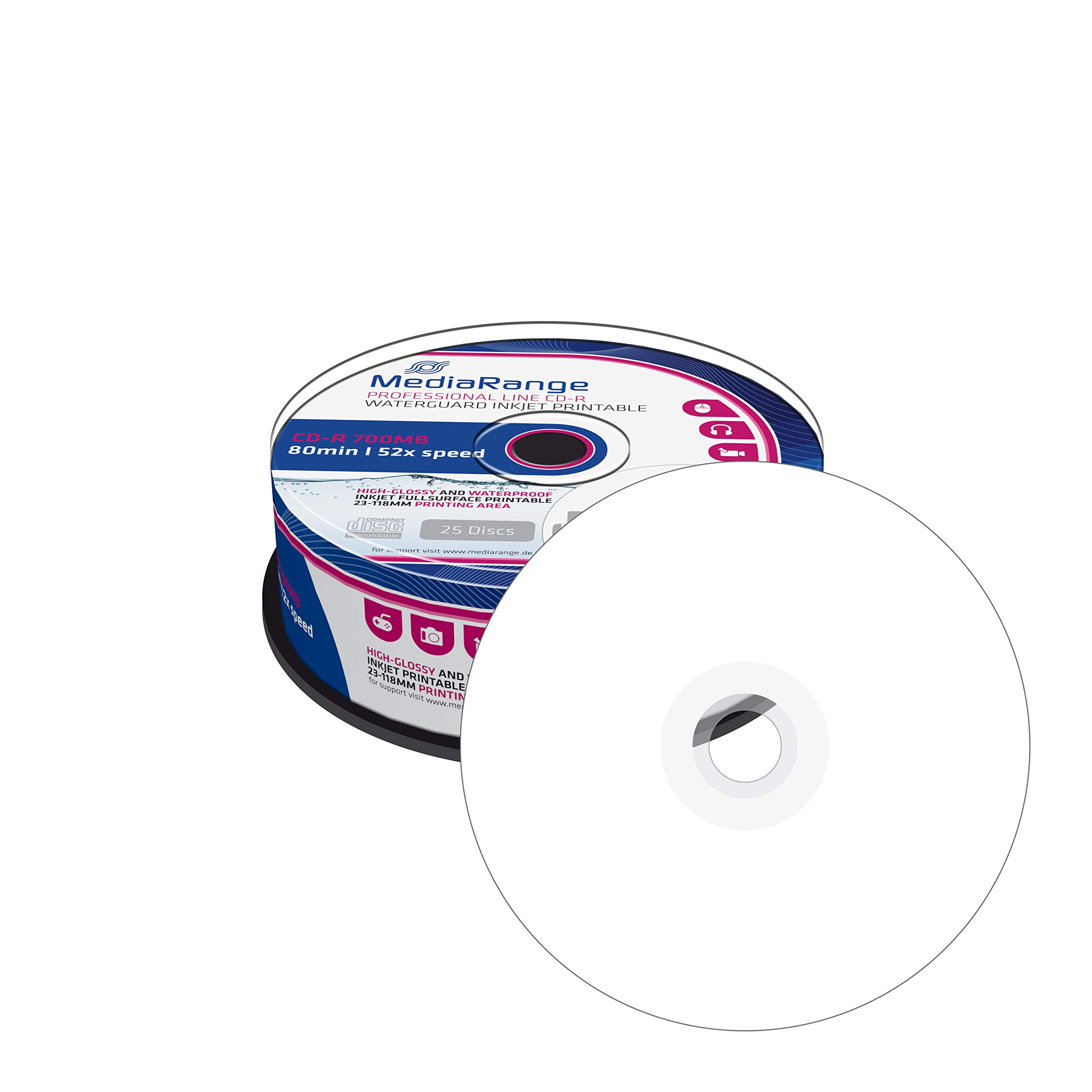 mediarange-cd-r-700mb-25er-pack-inkjet-waterguard image 2