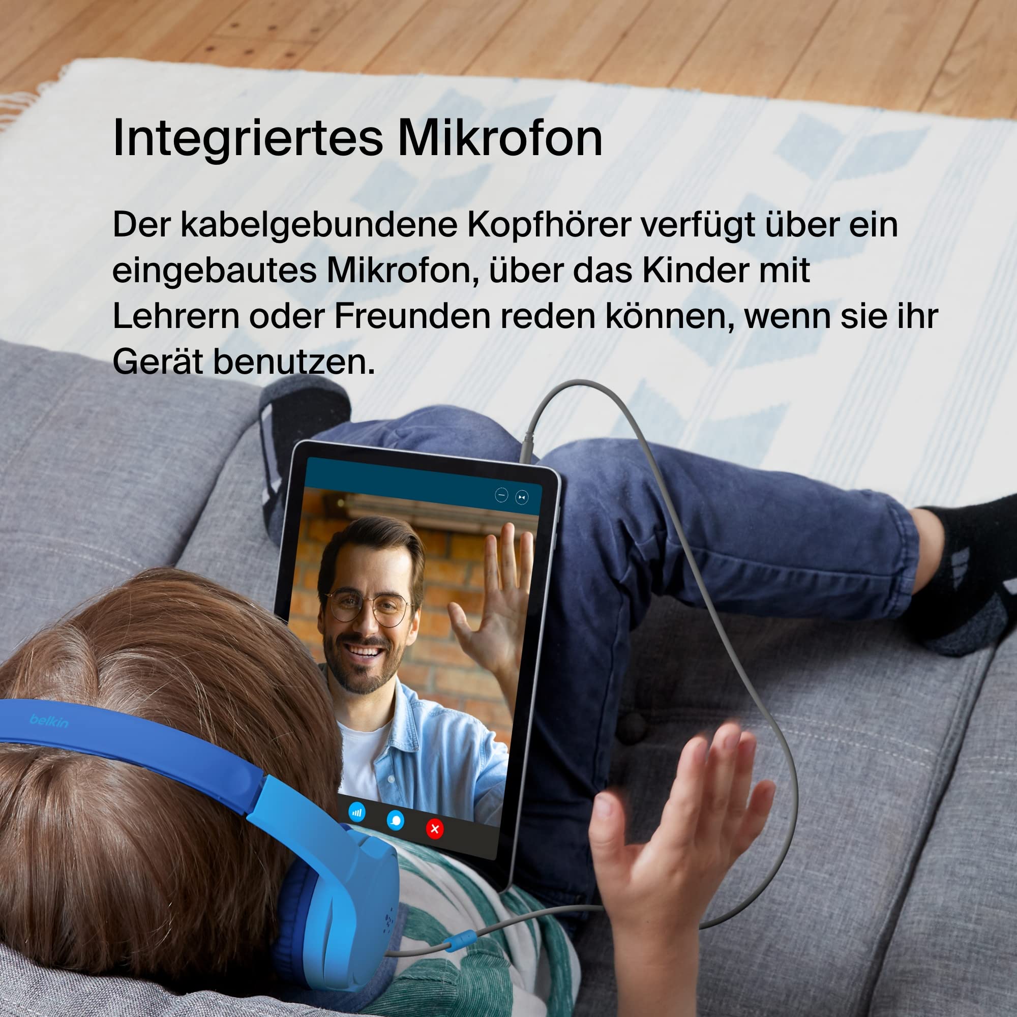 belkin-soundform-mini-on-ear-kinderkopfh-rer-mit-kabel-3-5mm-blau image 4