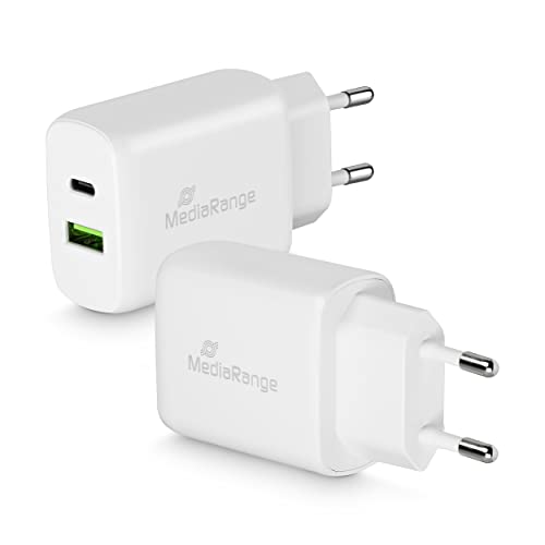 mediarange-25w-steckdosen-ladeger-t-usb-a-usb-c-wei image 8