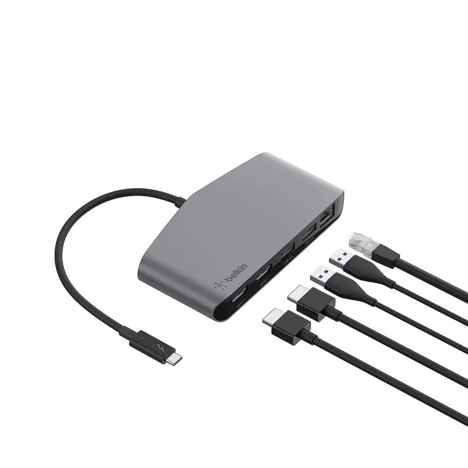 belkin-thunderbolt-3-mini-dock-mit-kabel-2x-hdmi-4k-60hz-usb-ethernet image 1