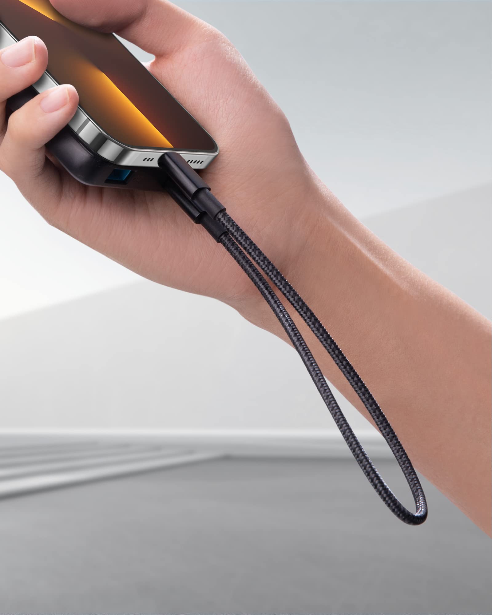 anker-331-usb-c-auf-lightning-kabel-30-cm-mfi-nylon-schwarz image 7