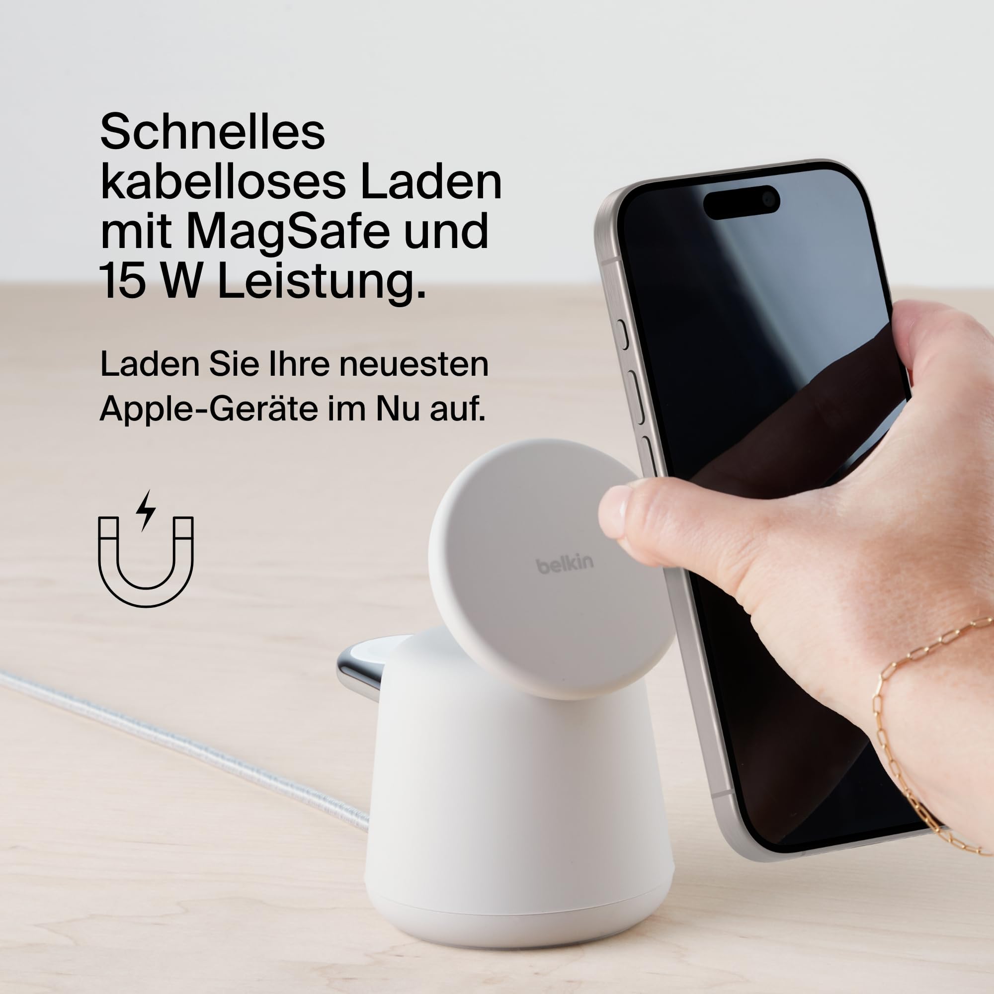 belkin-boostcharge-pro-2-in-1-ladestation-magsafe-15w-schwarz image 2