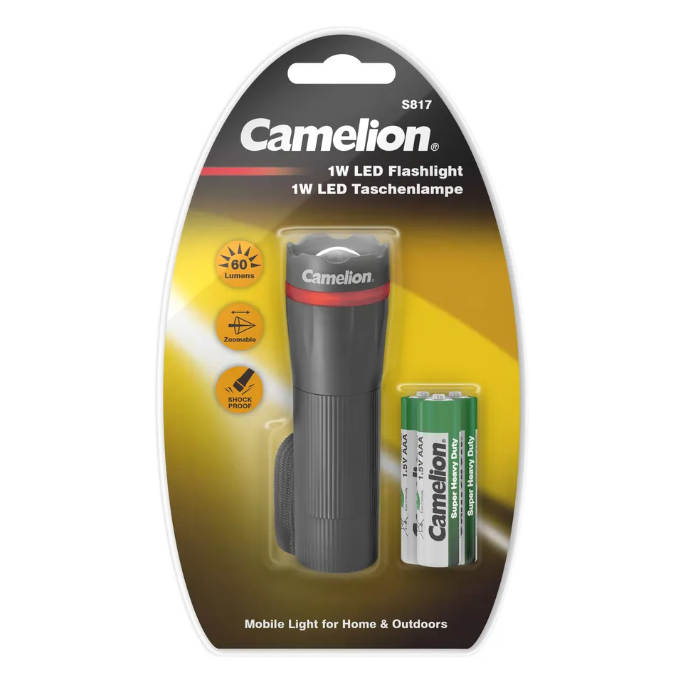camelion-s817-db-led-taschenlampe-1w-zoom-mit-3x-aaa image 1