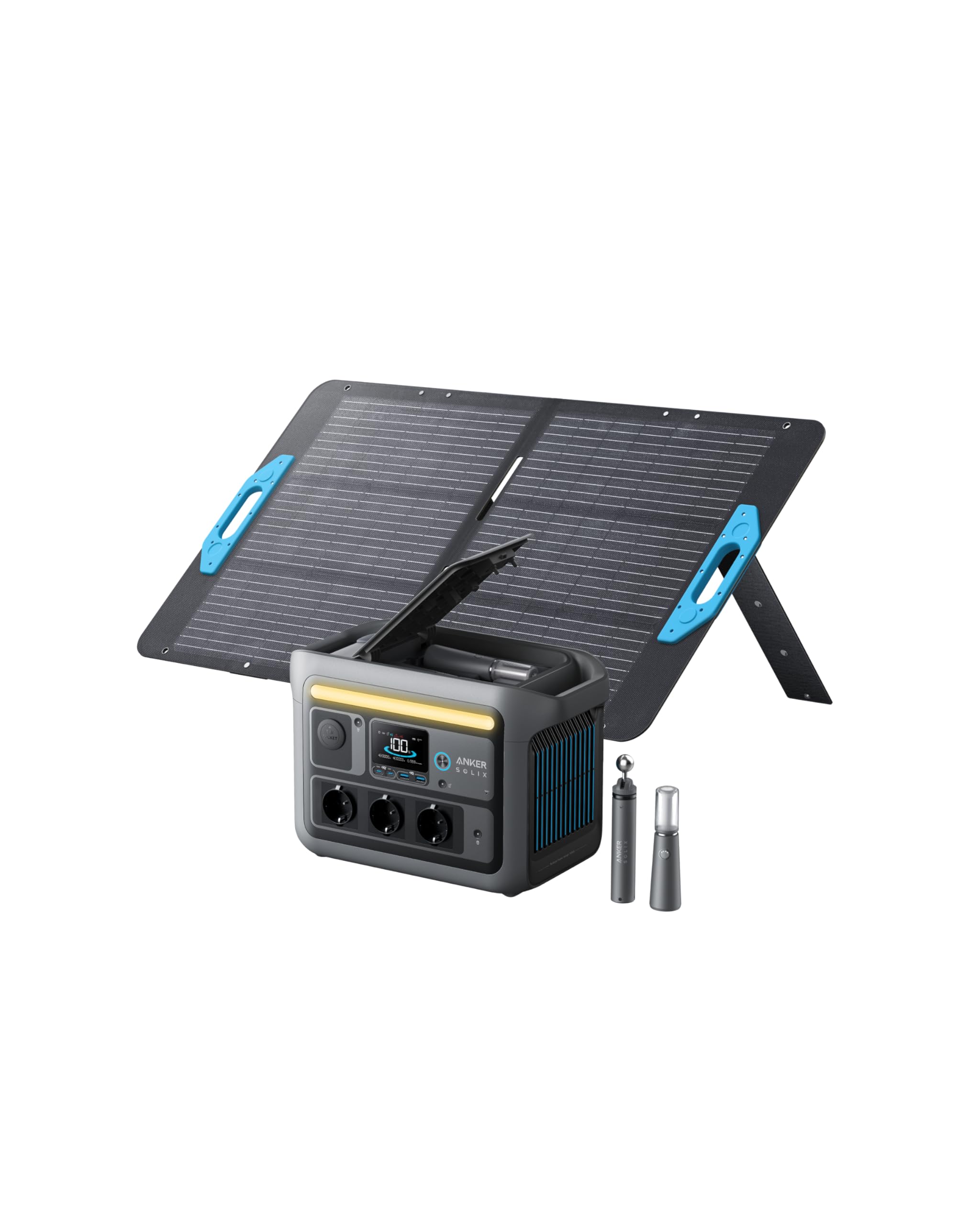 anker-solix-c800-plus-powerstation-768wh-1200w-100w-solarpanel-camping-set image 1