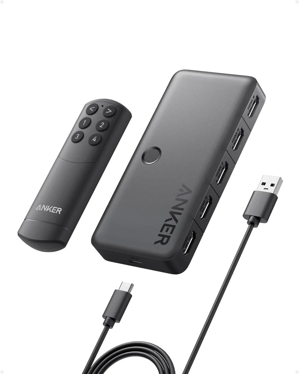 anker-hdmi-switch-4-in-1-out-4k-60hz-mit-fernbedienung image 1