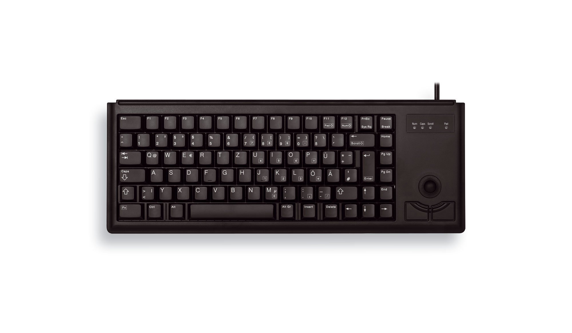 cherry-g84-4400-tastatur-mit-trackball-de-qwertz-usb-a-grau image 2