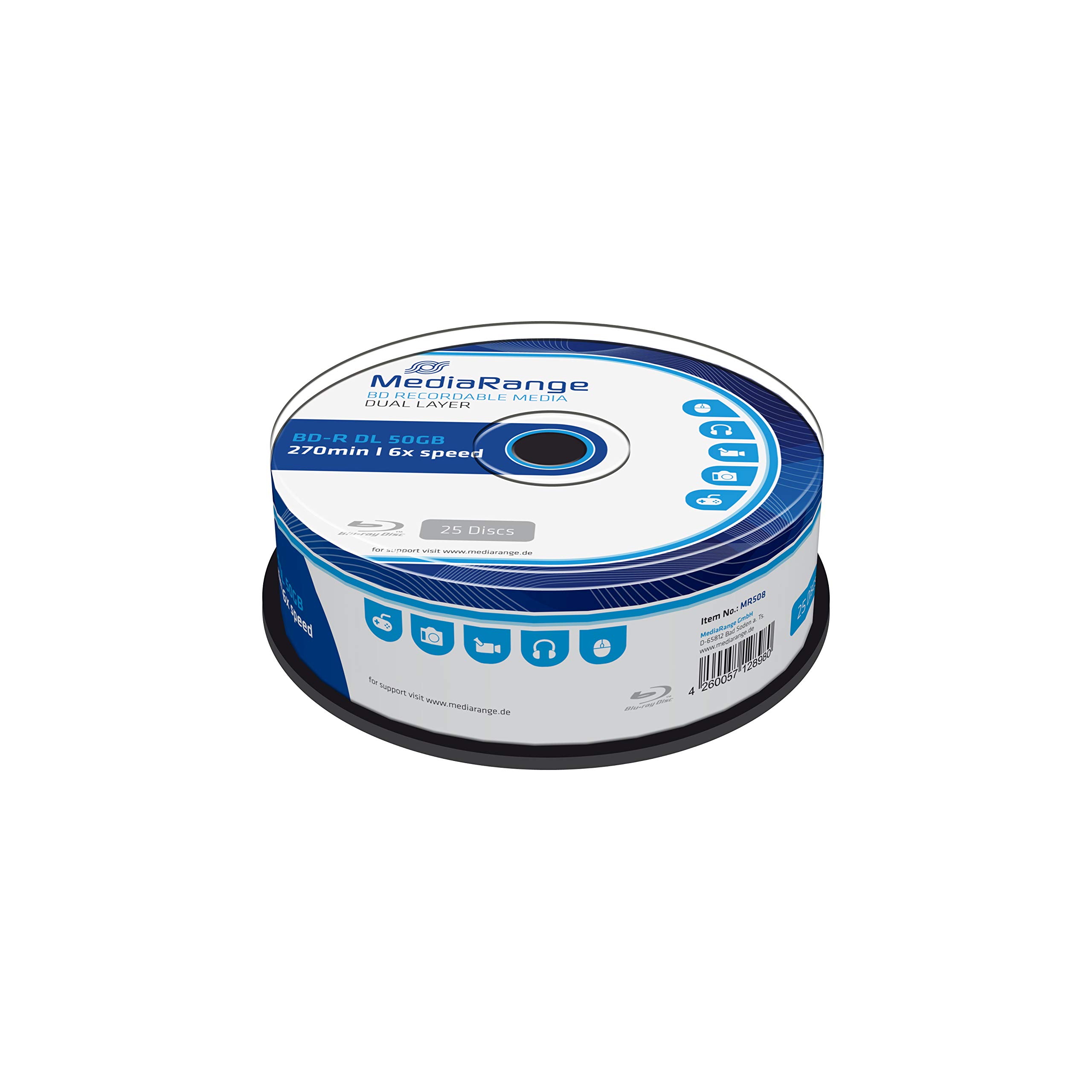 mediarange-bd-r-dl-50gb-6x-blu-ray-rohling-25er-pack-inkjet-bedruckbar image 8