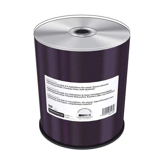 mediarange-professional-line-dvd-r-4-7gb-120min-16x-thermo-retransfer-100er-cake image 1