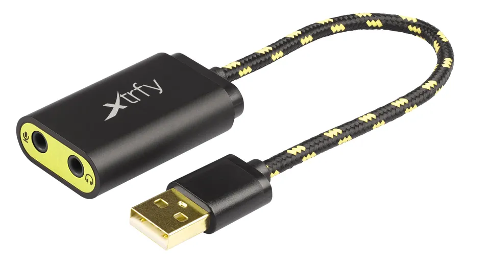 cherry-xtrfy-sc1-externe-usb-a-soundkarte-gaming-schwarz-gelb image 1