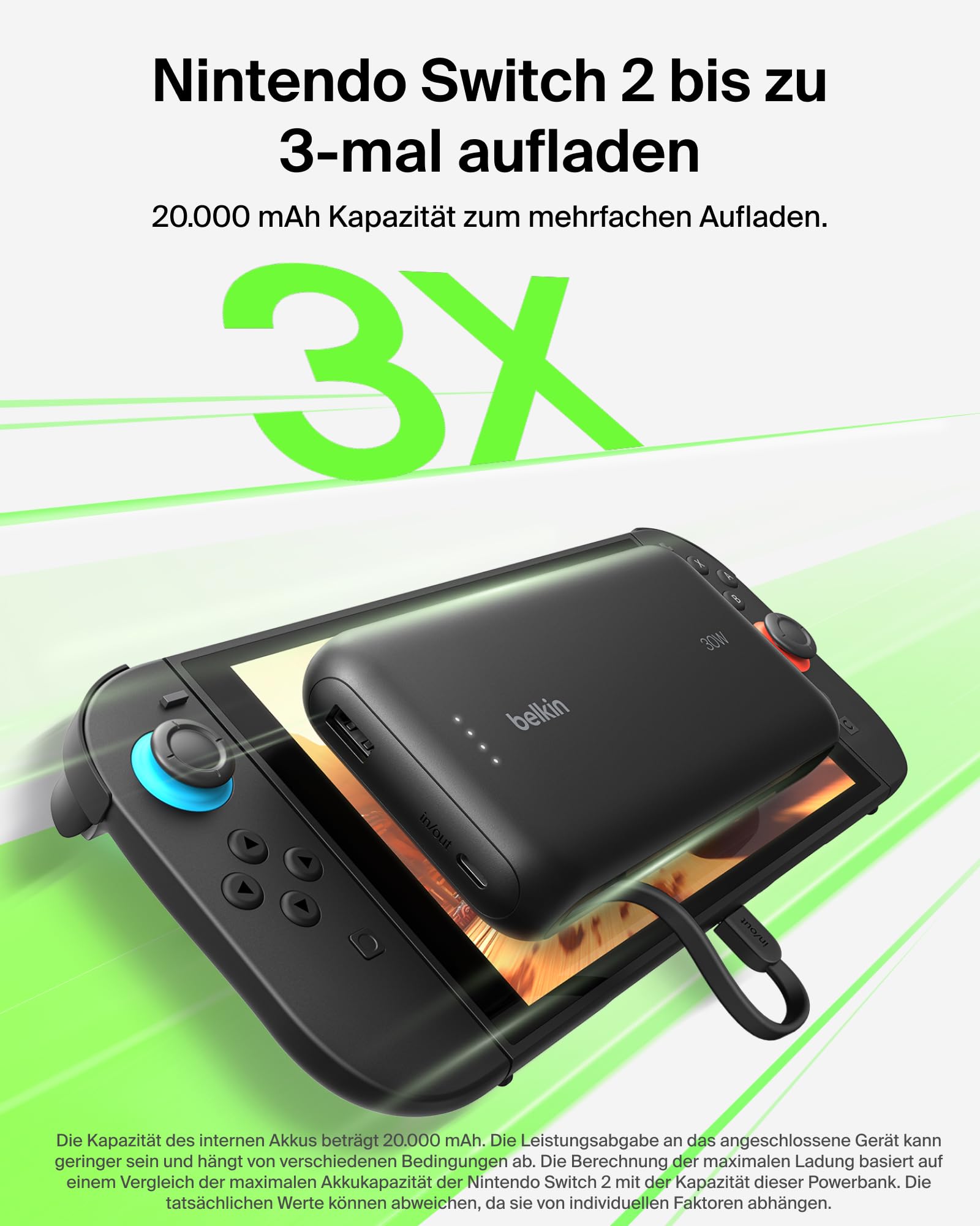 belkin-gaming-powerbank-20000mah-30w-mit-usb-c-kabel-schwarz image 2