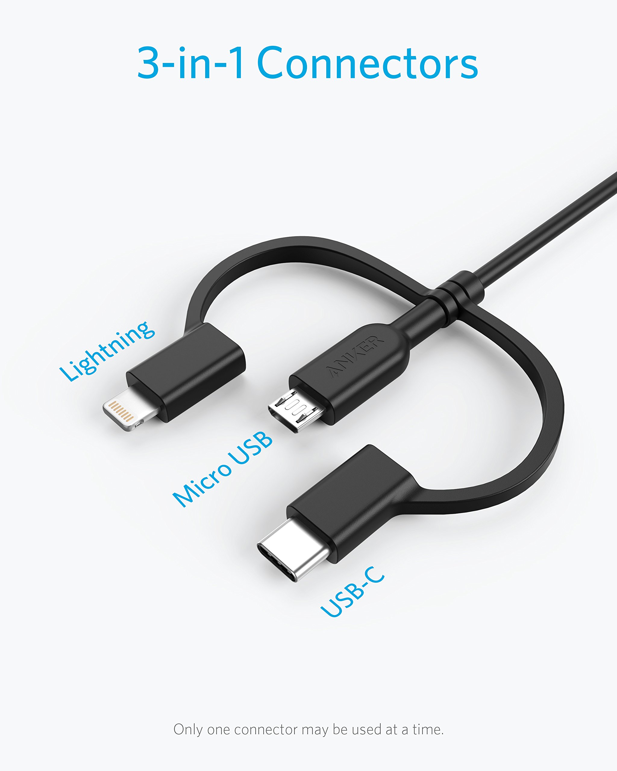 anker-powerline-ii-3-in-1-kabel-0-9m-lightning-usb-c-micro-usb-schwarz image 2