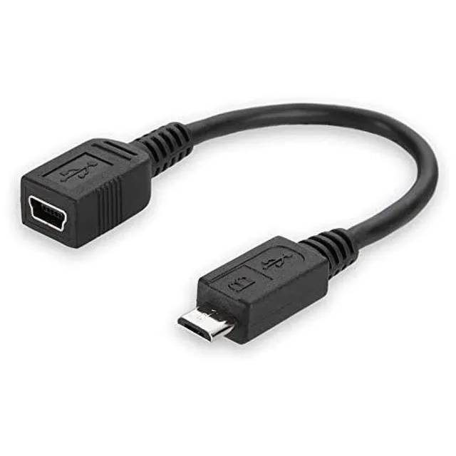 belkin-f3s005cp-usb-mini-5-pin-zu-micro-usb-adapter-schwarz image 1