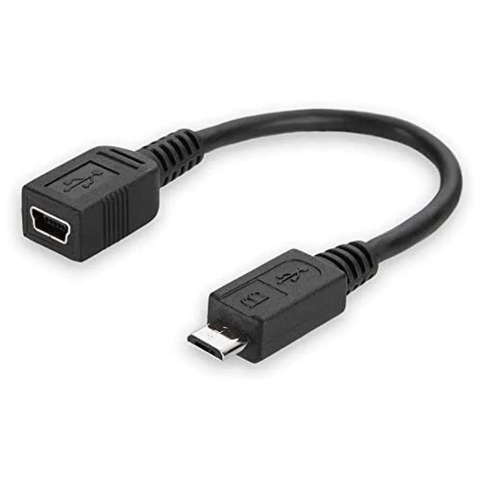 belkin-f3s005cp-usb-mini-5-pin-zu-micro-usb-adapter-schwarz image 1