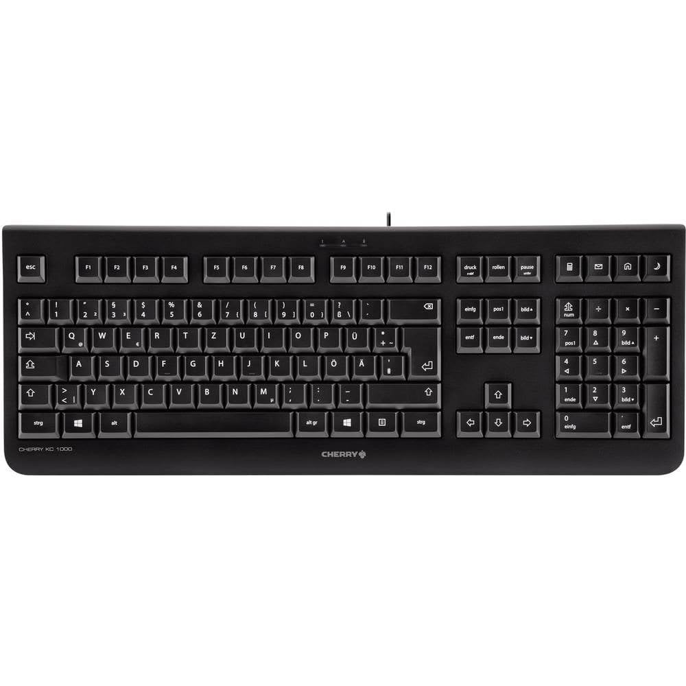 cherry-kc-1000-usb-tastatur-qwertz-flach-schwarz-mit-nummernblock image 4