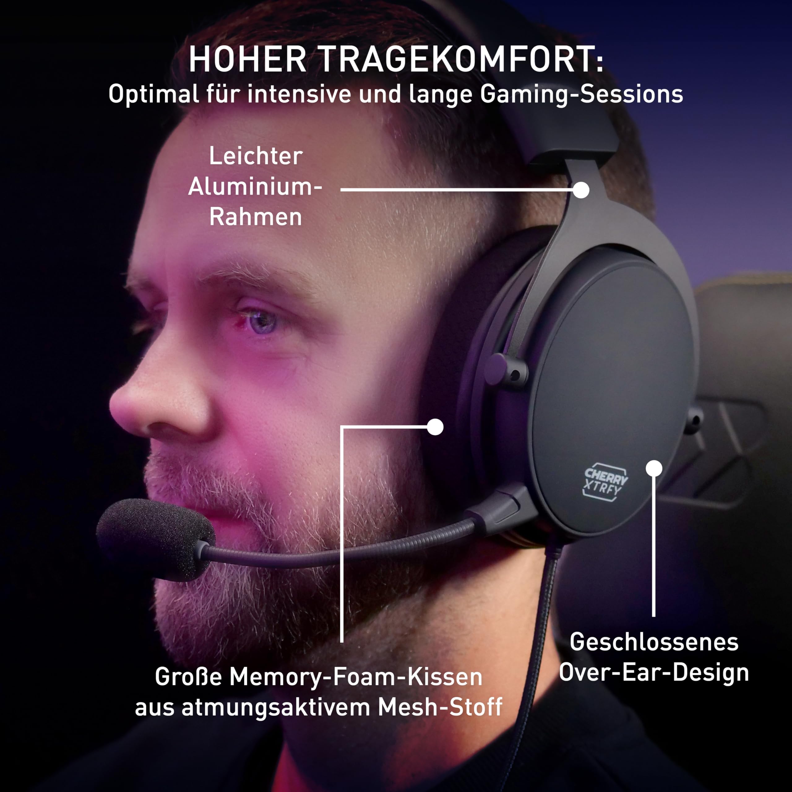cherry-xtrfy-h2-gaming-headset-schwarz-mit-53-mm-treiber image 3