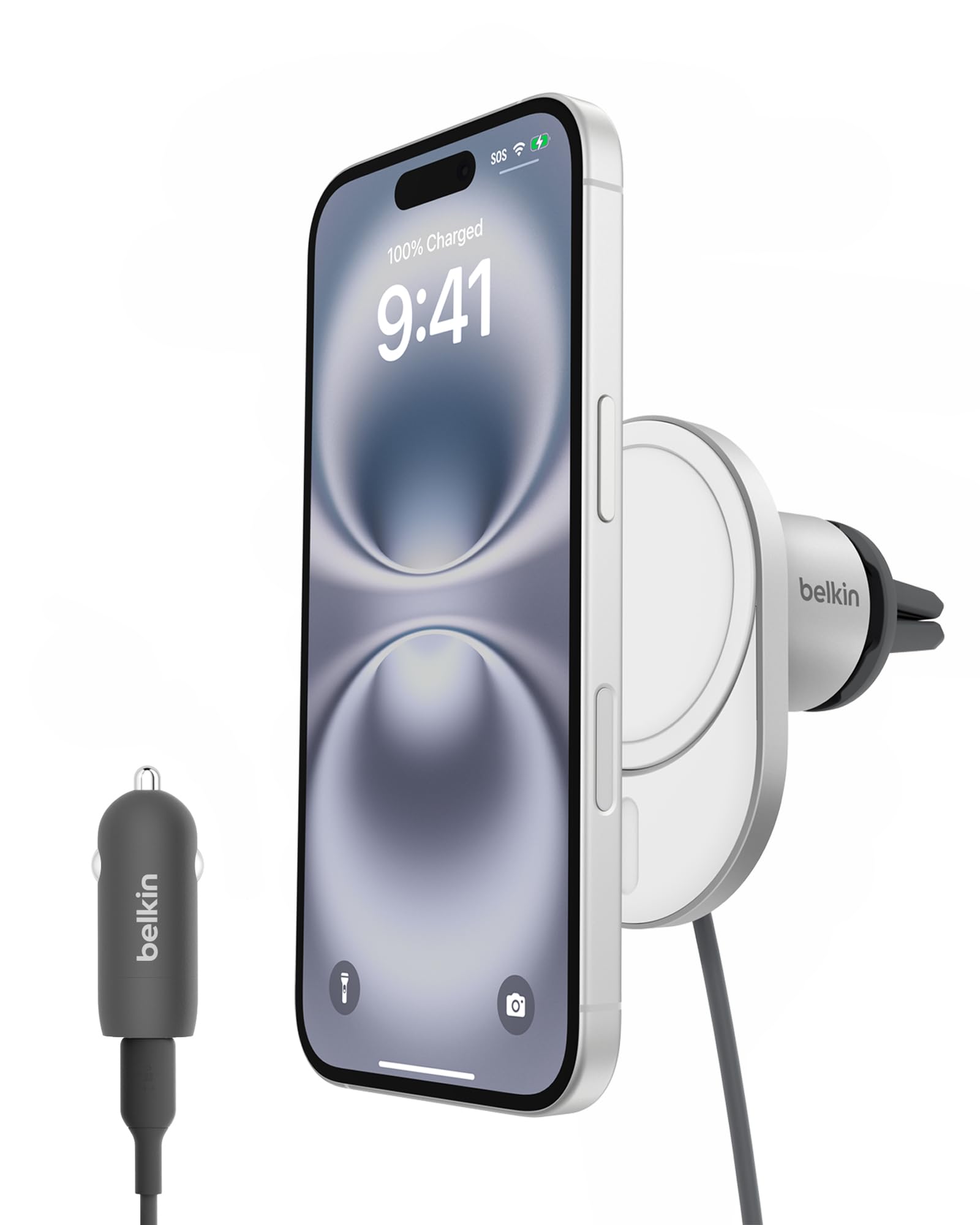 belkin-boostcharge-pro-qi2-magnetisches-kabelloses-kfz-ladeger-t-15w-mit-l-ftung image 8
