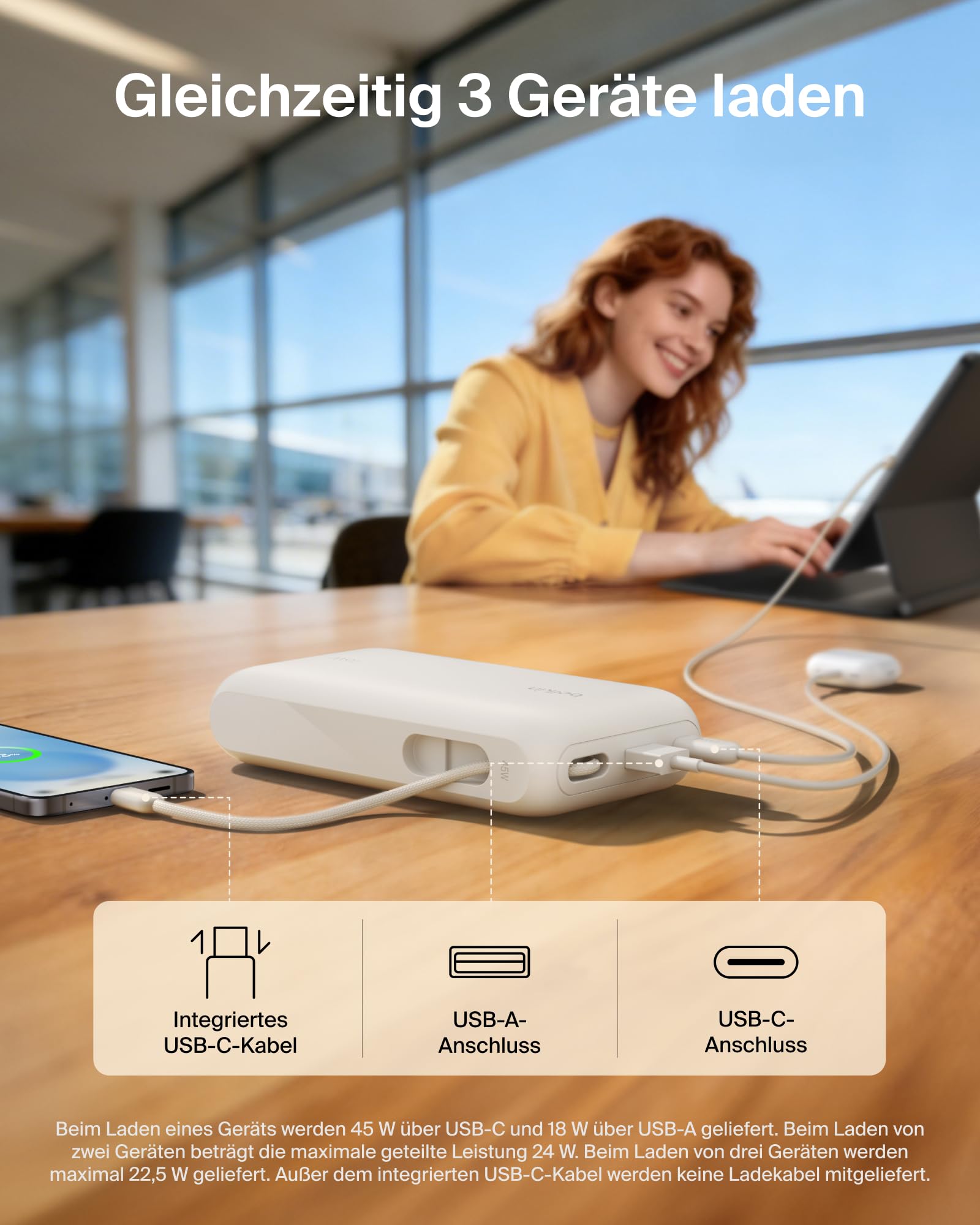 belkin-ultracharge-20000-mah-powerbank-45w-beige-mit-usb-c-kabel-display image 3