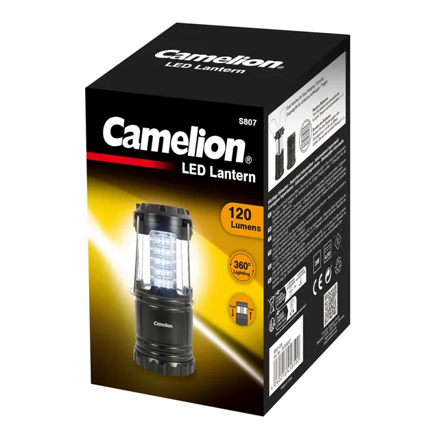 camelion-30-led-campinglampe-schwarz-120-lumen image 1