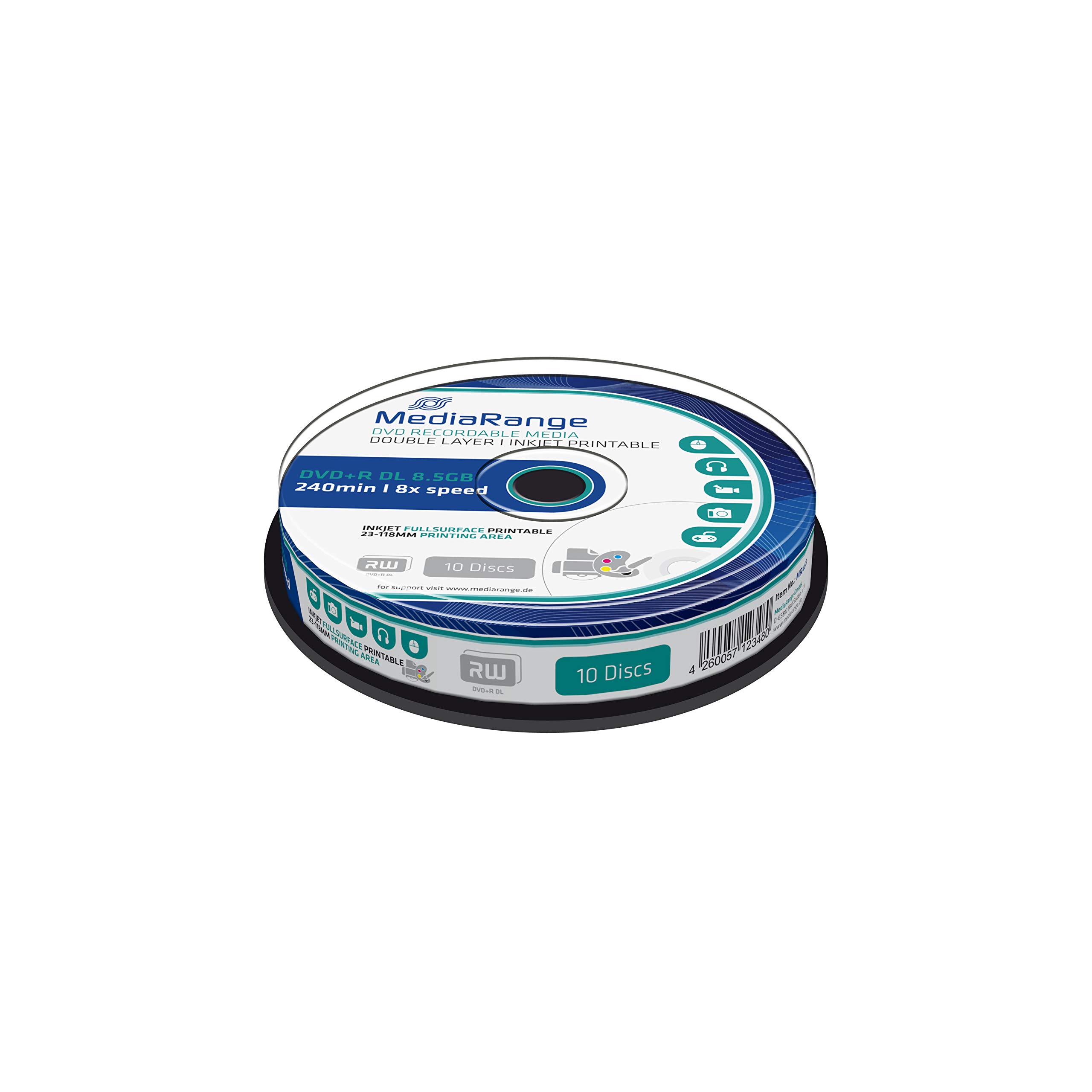 mediarange-dvd-r-dl-8-5gb-240min-25er-pack-8x-inkjet-bedruckbar image 6