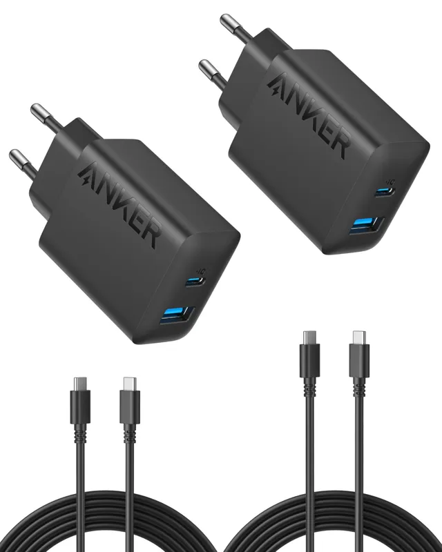 anker-20w-usb-c-schnellladenetzteil-2er-set-mit-150cm-kabel image 1