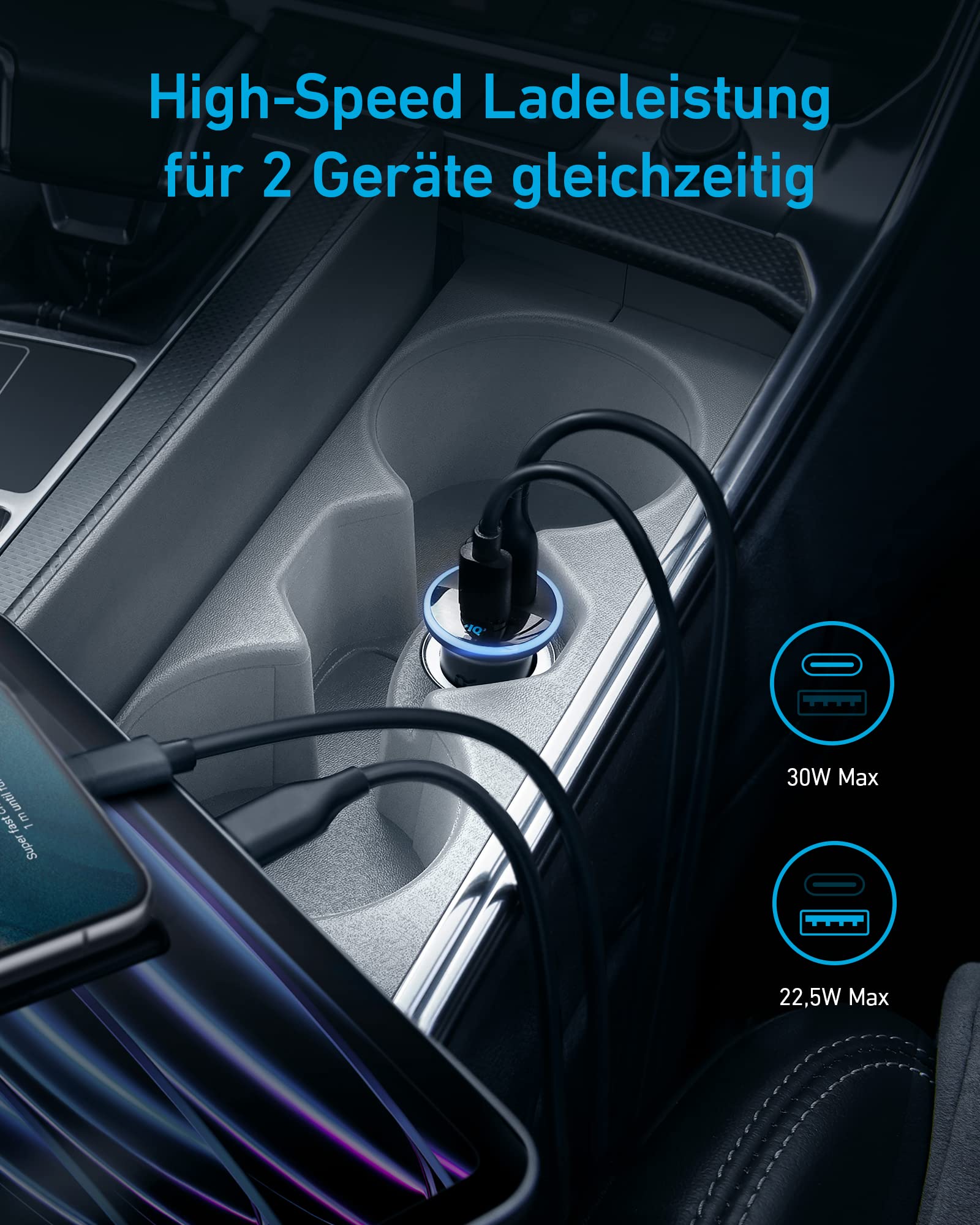 anker-323-car-charger-52-5w-zigarettenanz-nder-usb-c-kfz-ladeger-t image 3