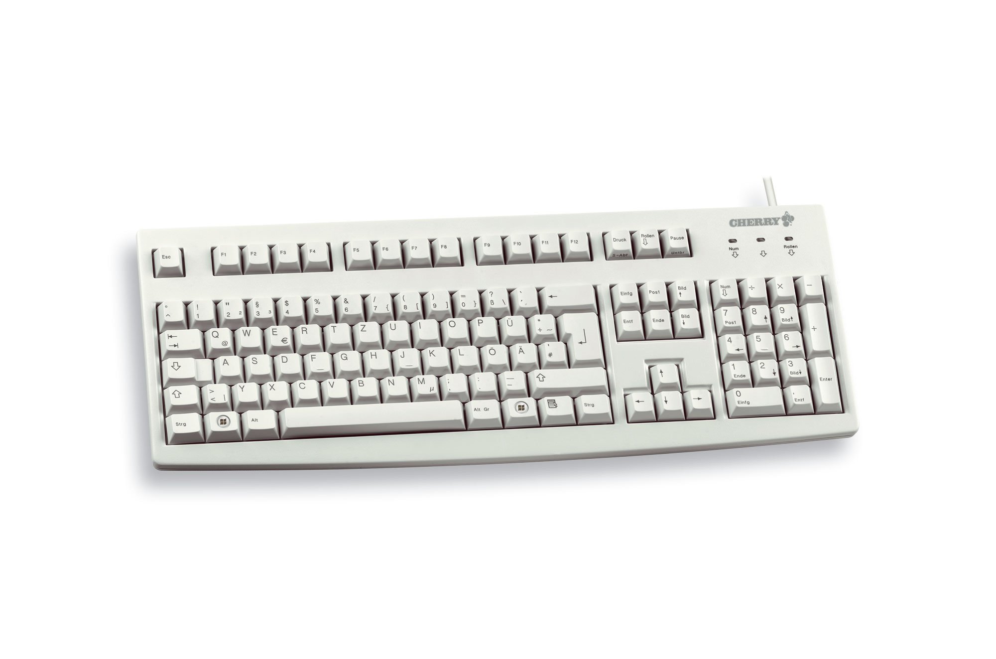 cherry-g83-6105-kabelgebundene-tastatur-qwertz-hellgrau image 1