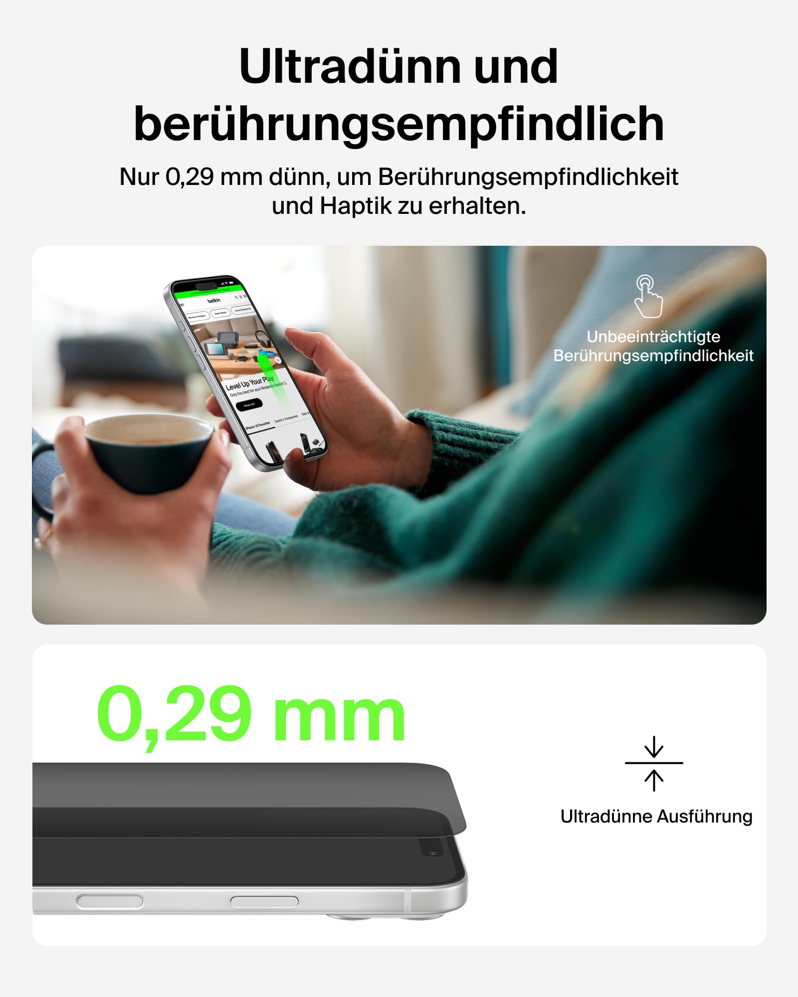 belkin-screenforce-invisiglass-privacy-schutzfolie-iphone-17-pro-max-9h image 6