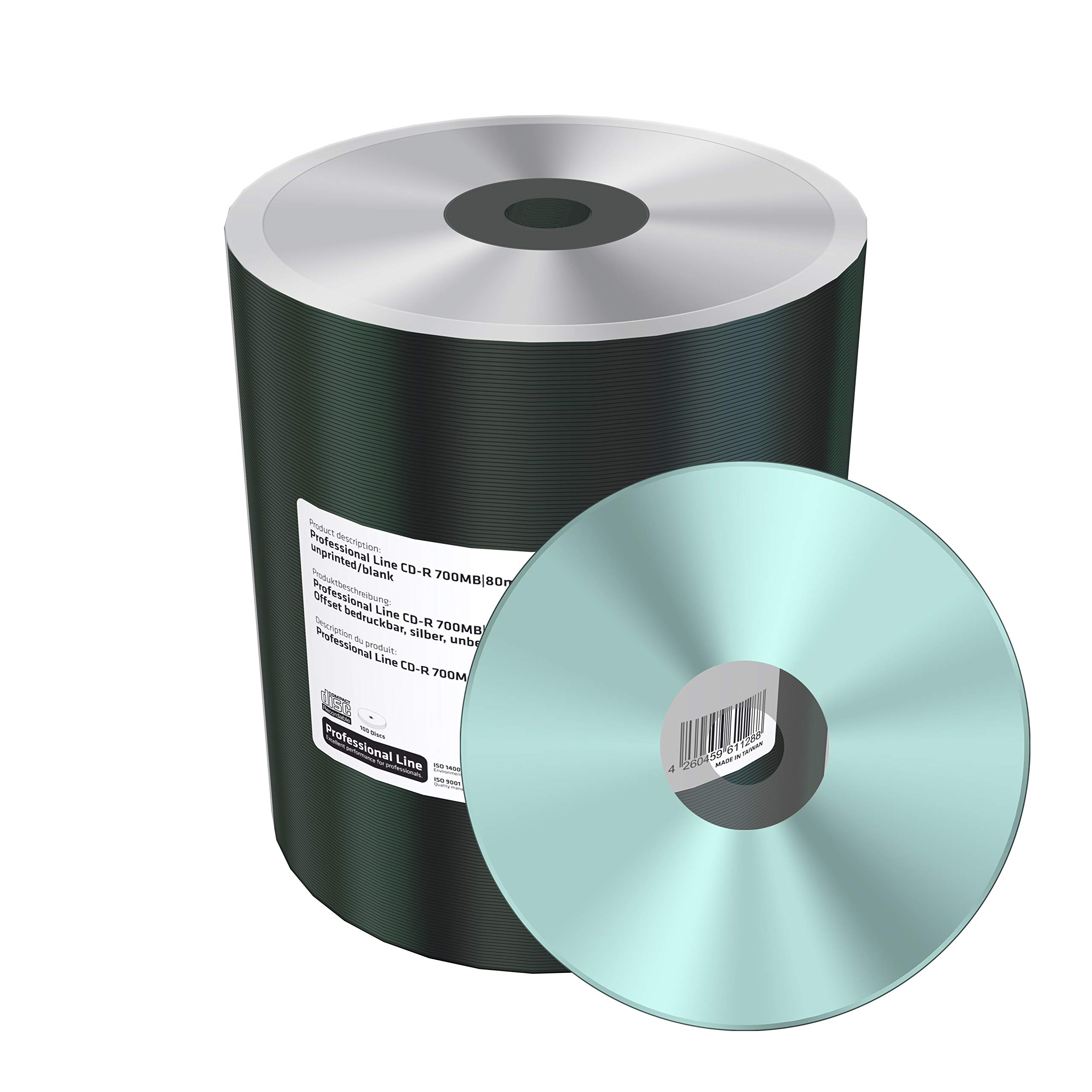 mediarange-professional-line-cd-r-700mb-80min-52x-offset-bedruckbar-silber-100er image 2