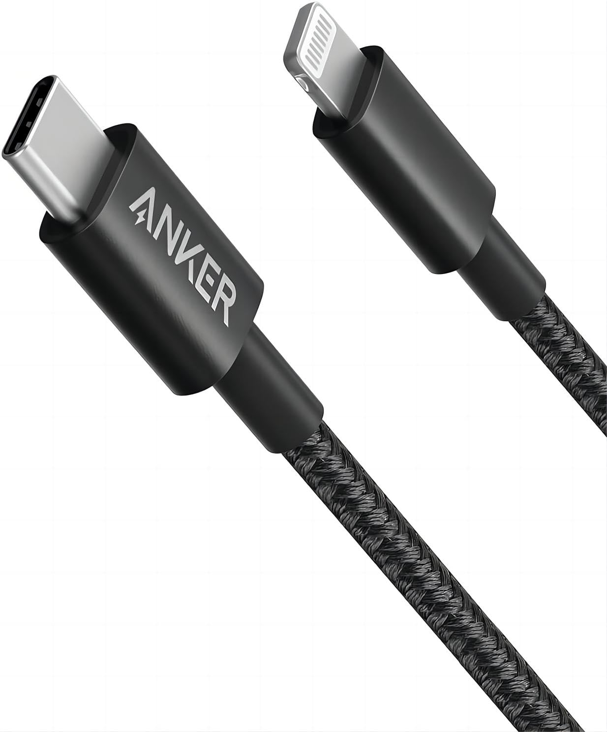anker-331-usb-c-auf-lightning-kabel-100cm-nylon-schwarz image 1