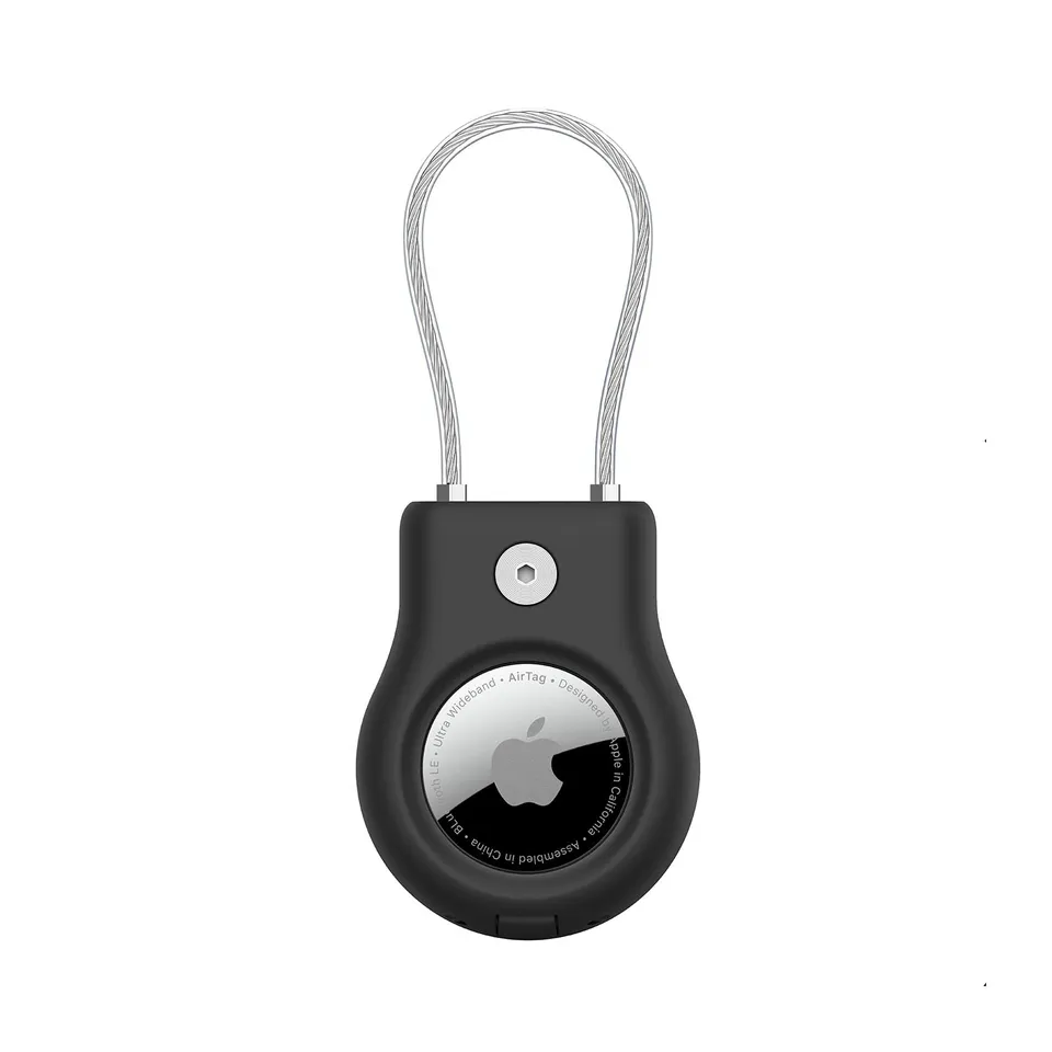 belkin-airtag-secure-holder-mit-drahtseil-schwarz image 1