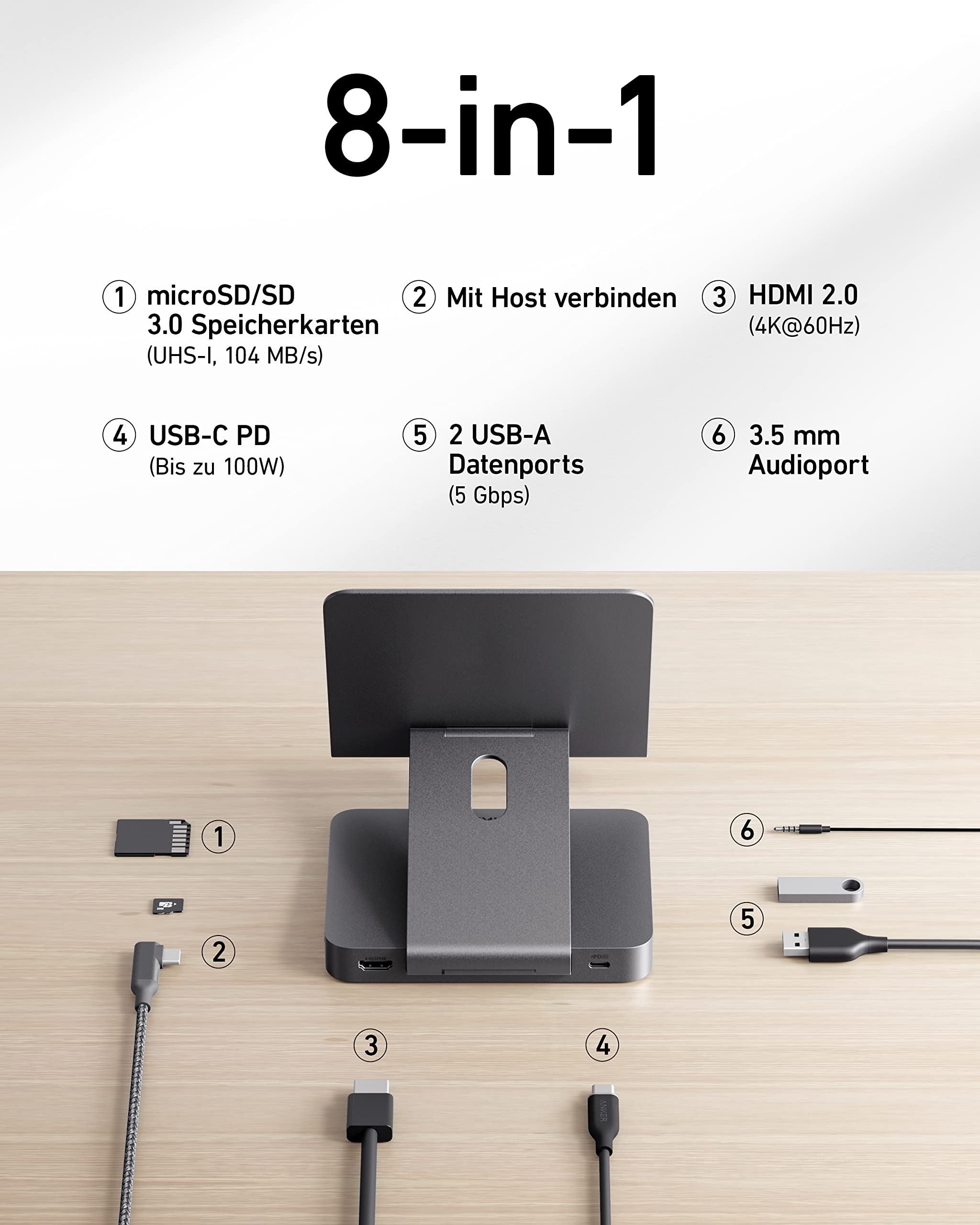 anker-551-8-in-1-usb-c-hub-mit-halterung-4k-hdmi-100w-pd-f-r-ipad image 3