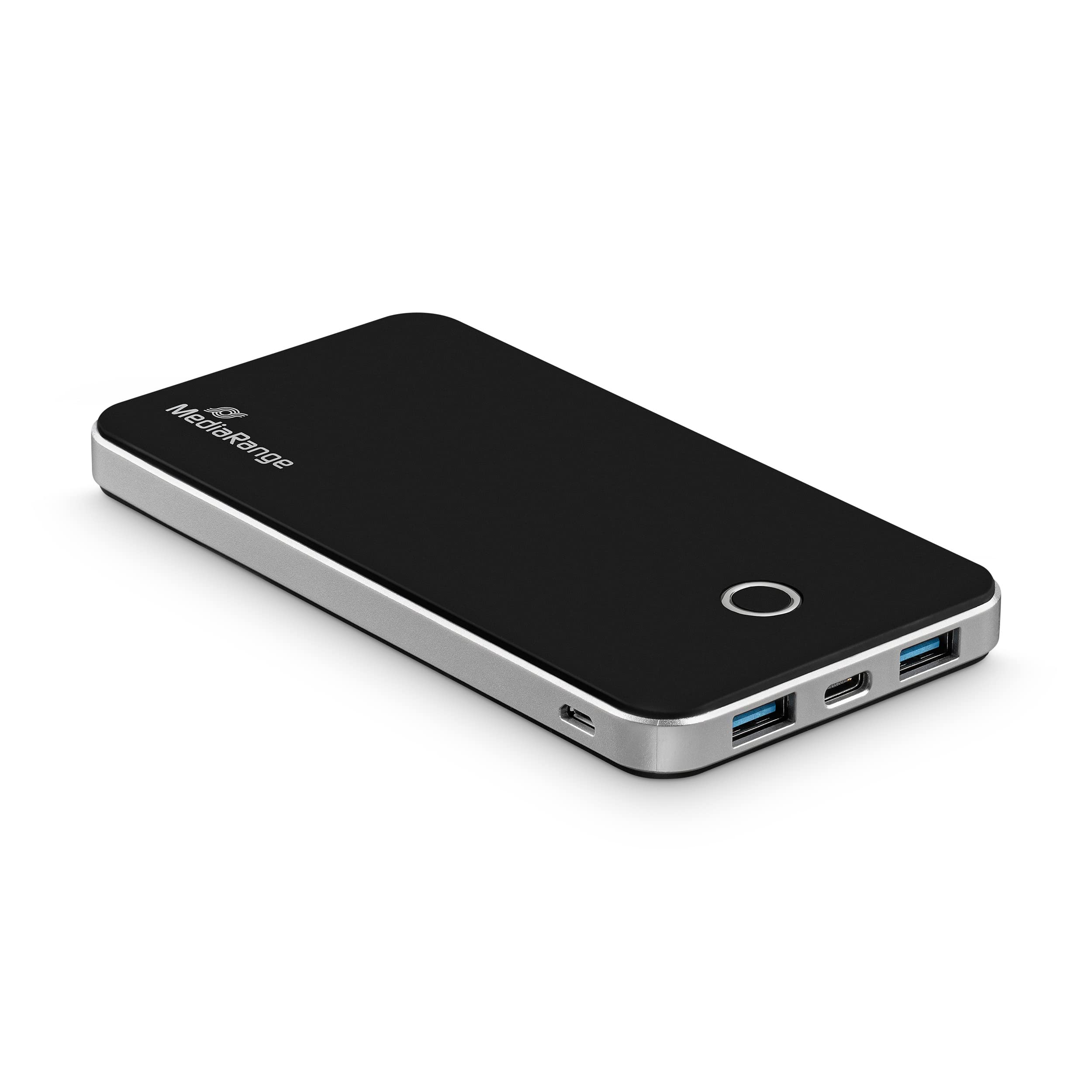 mediarange-powerbank-5-200-mah-mit-led-taschenlampe-usb-a-wei-grau image 8